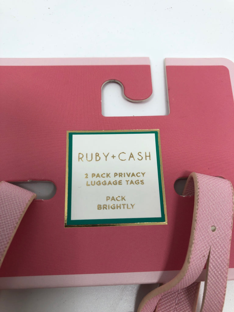 RUBY+CASH 2PC LUGGAGE TAGS.