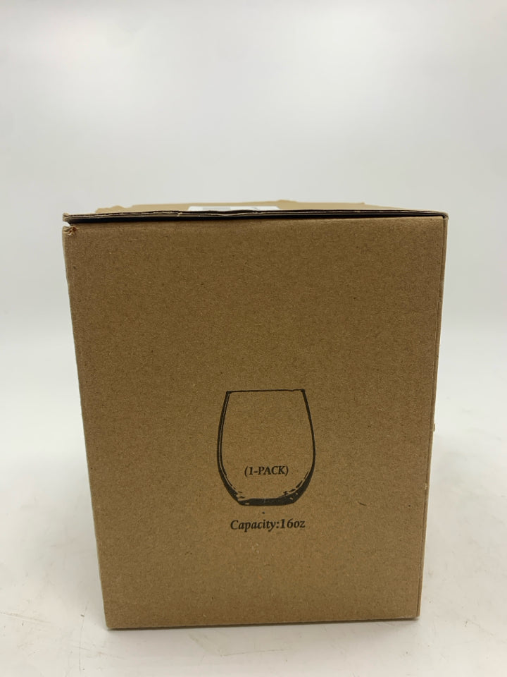 NIB SPECIALTY WINE GLASS "AND YET YOU'RE STILL TALKING".