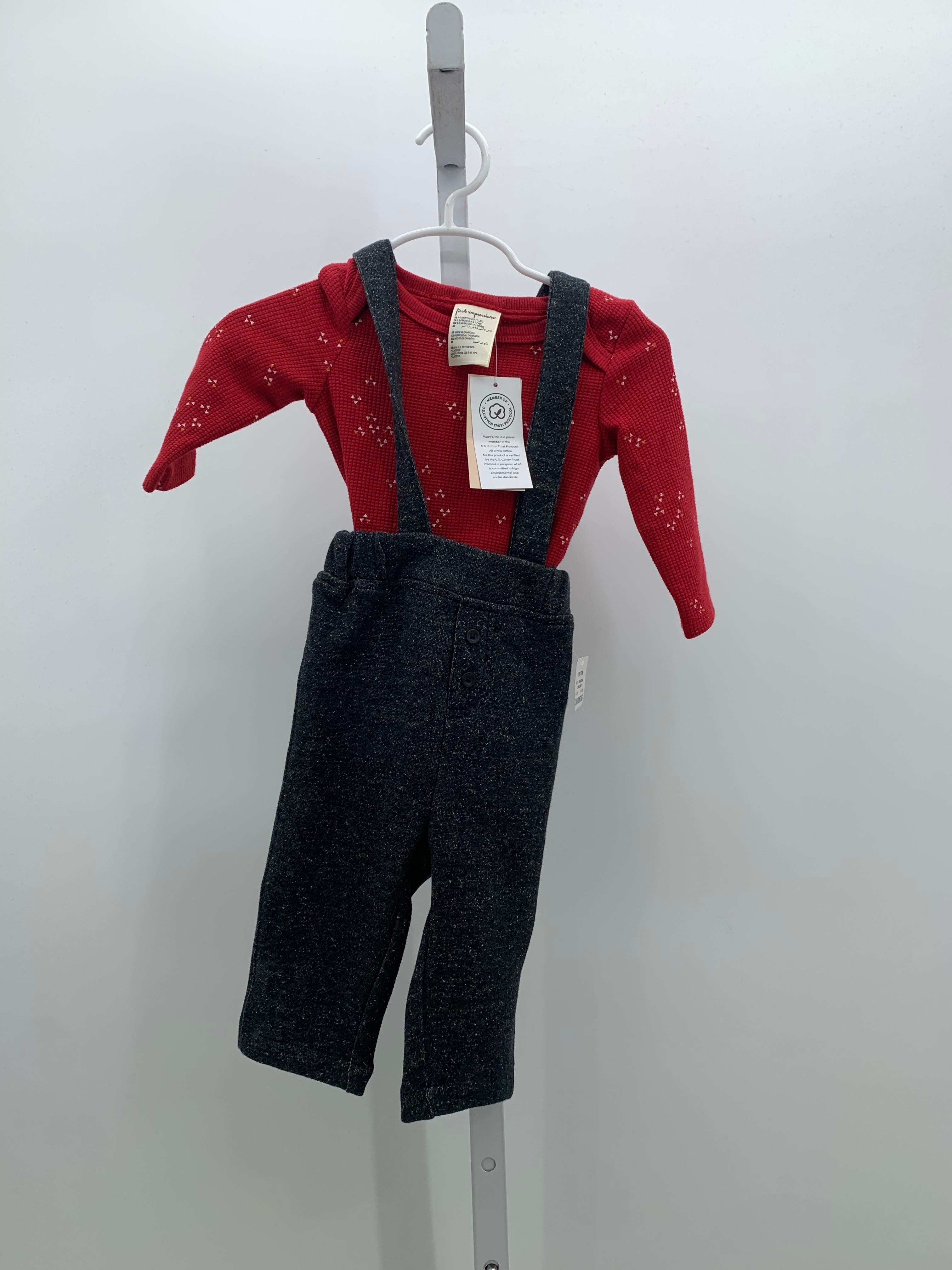 NEW TRIANGLES WAFFLE KNIT SHIRT KNIT PANTS WITH SUSPENDERS