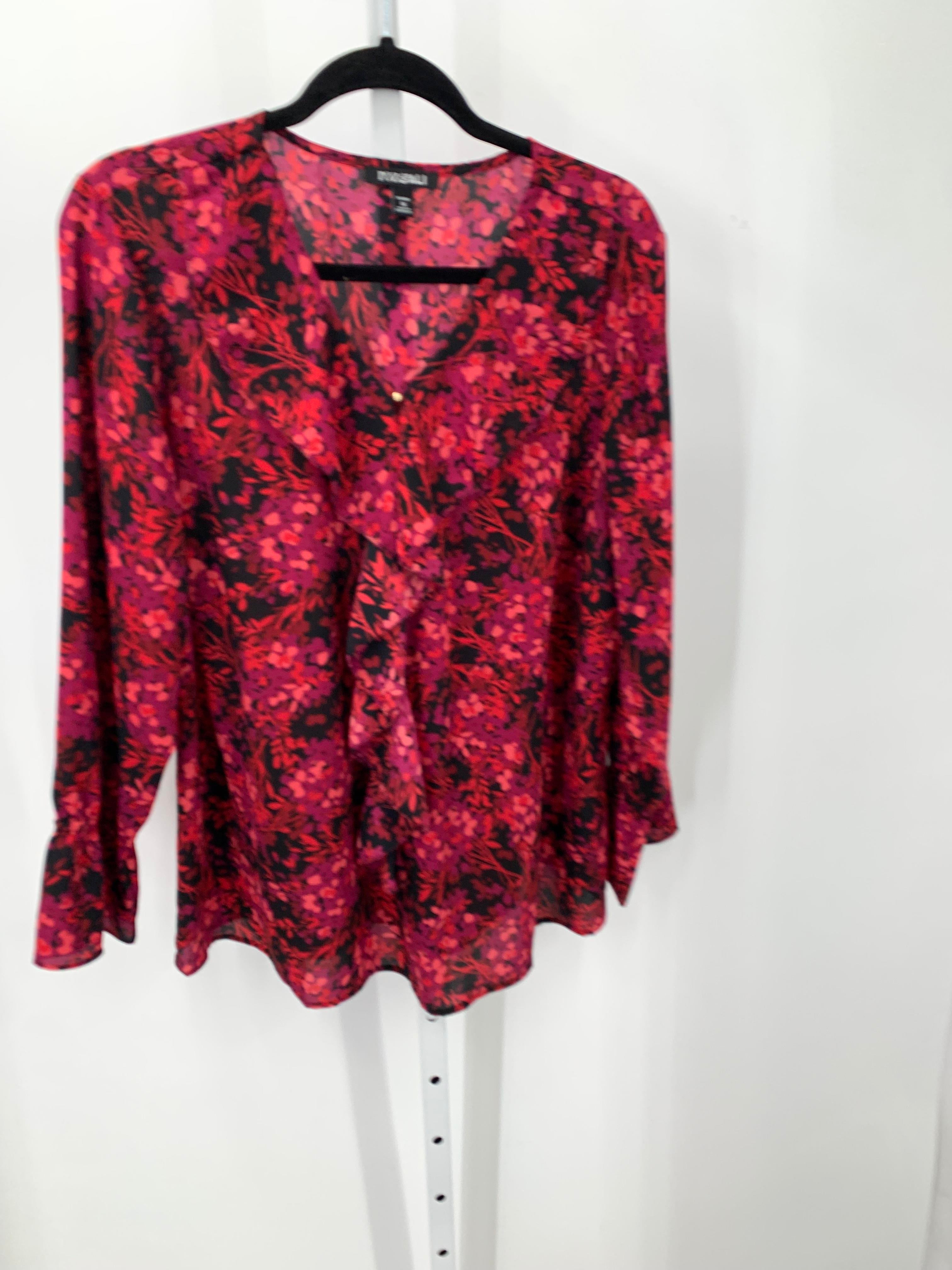 Roz & Ali Size 1X Womens Long Sleeve Shirt