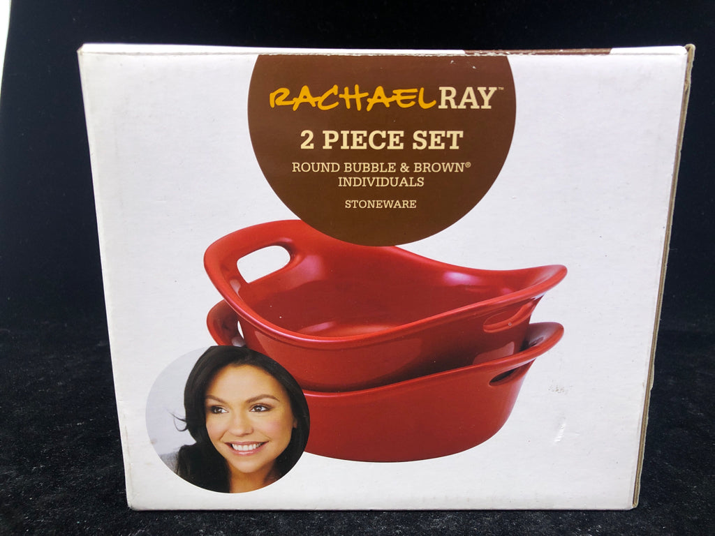 NIB RACHEL RAY 2PC INDIVIDUAL STONEWARE SET.