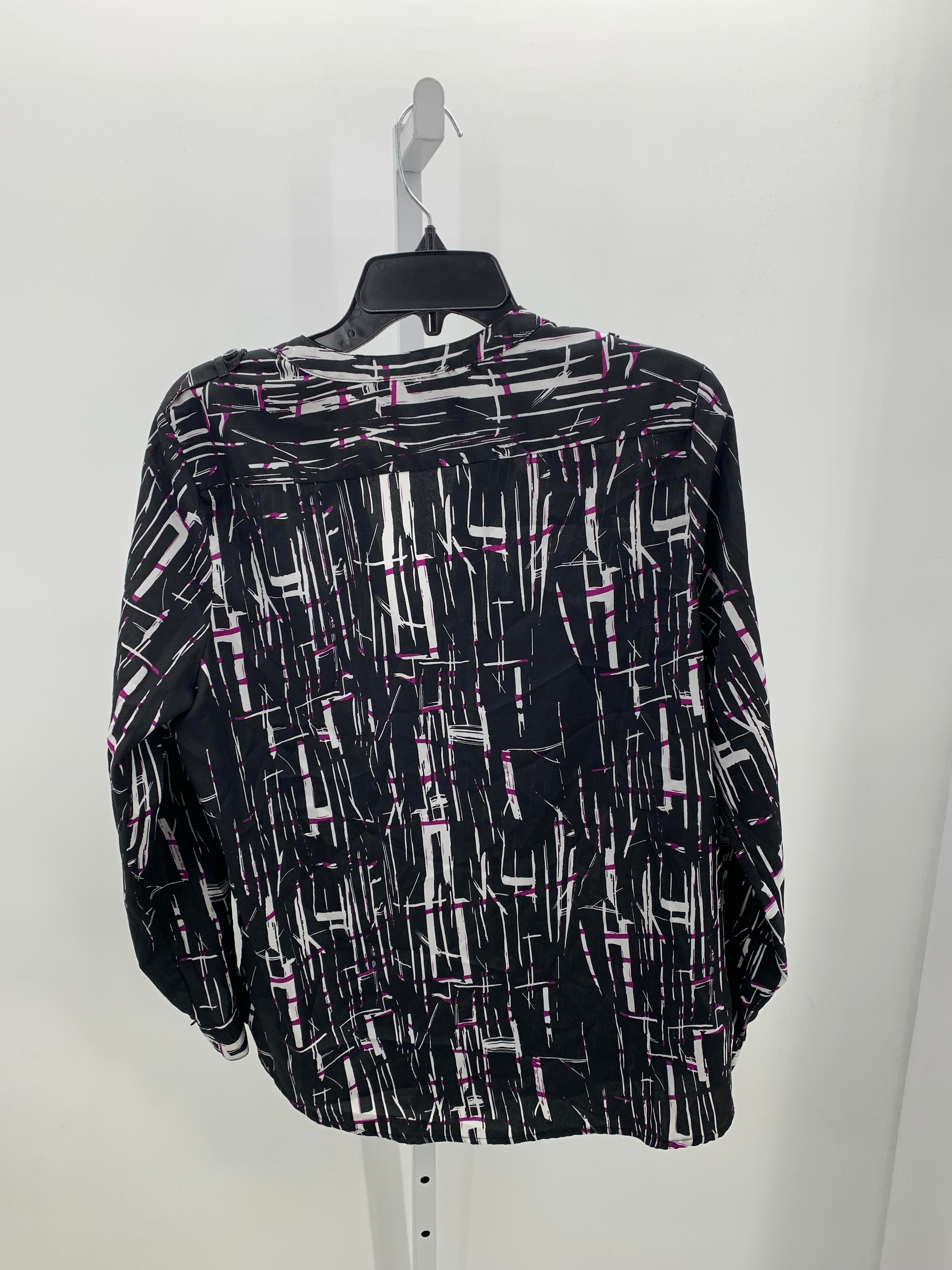 Larry Levine Size Large Misses Long Sleeve Shirt