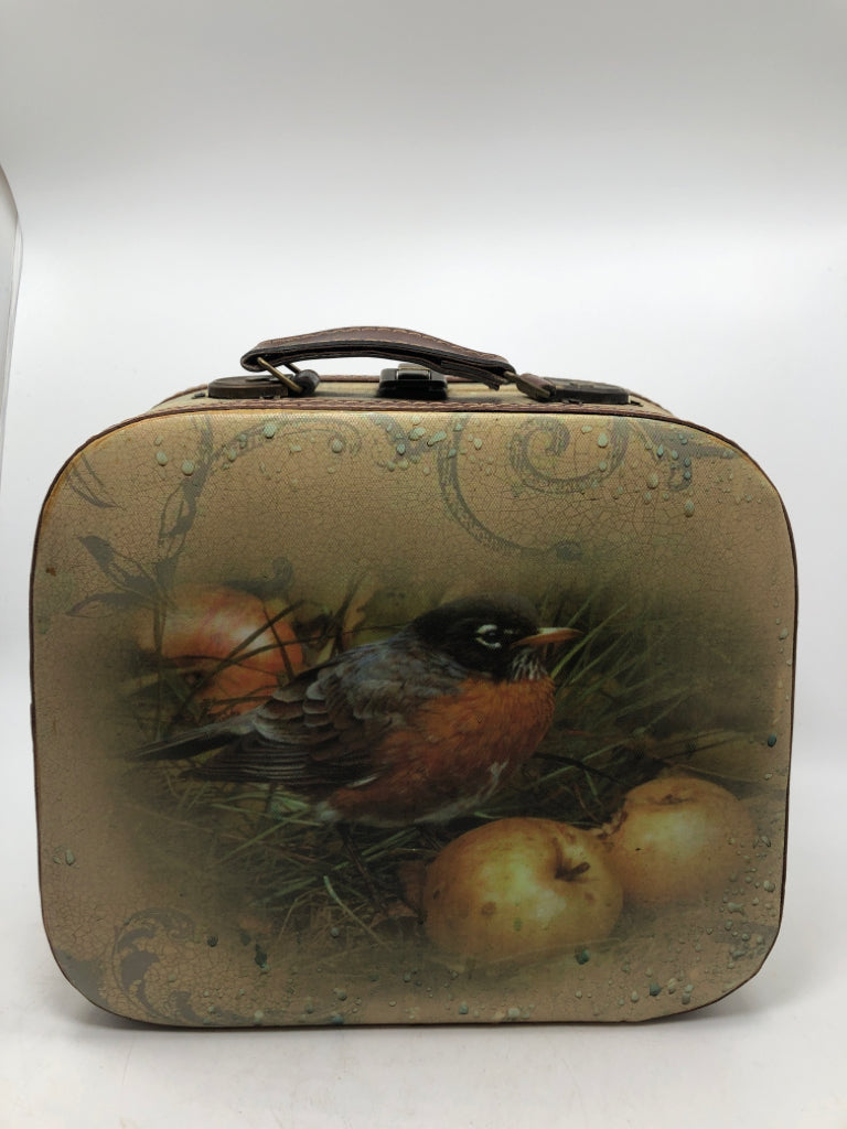 VTG STYLE BIRD PRINTED CASE DECOR.