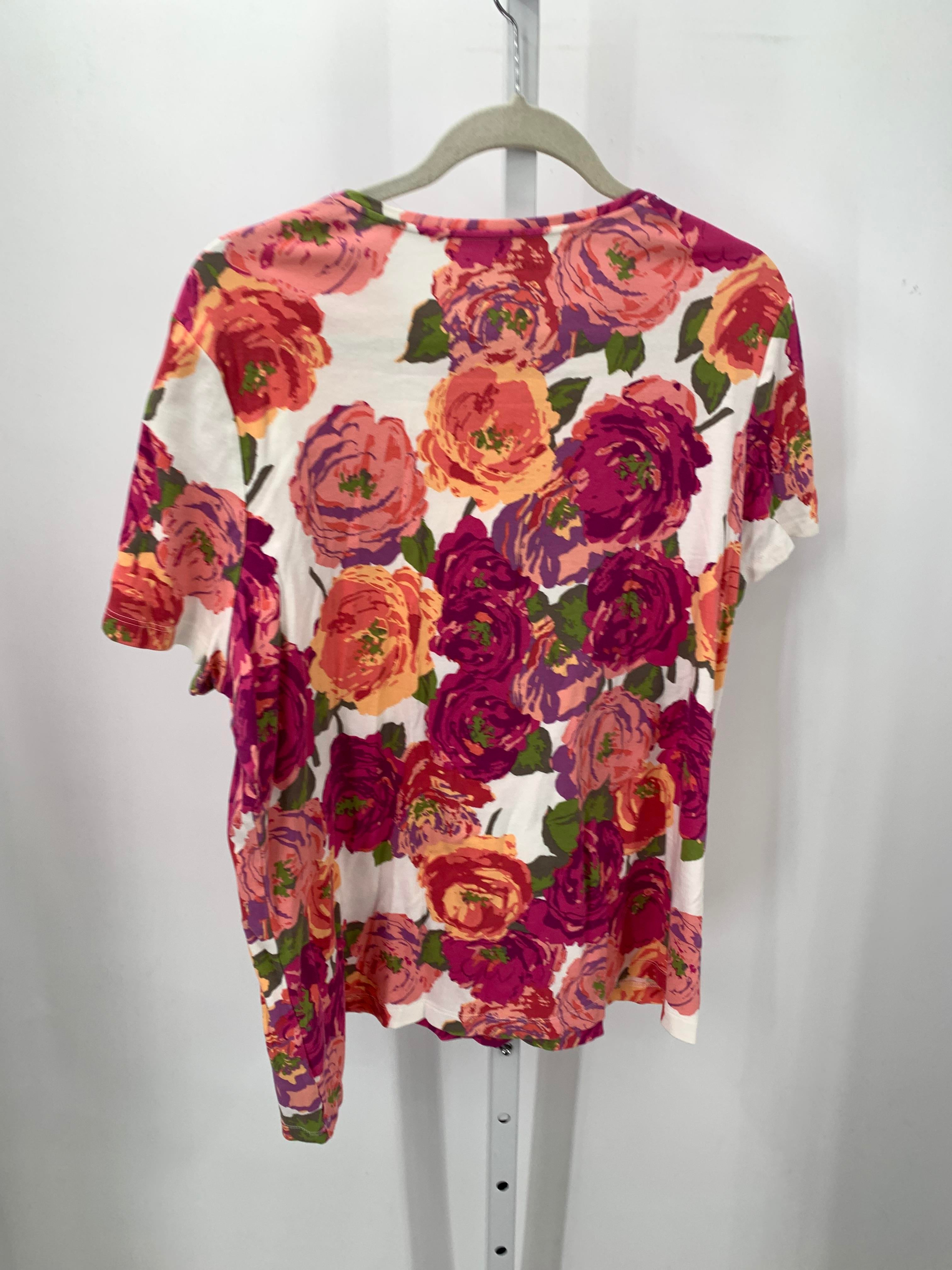 Croft & Barrow Size 1X Womens Short Sleeve Shirt