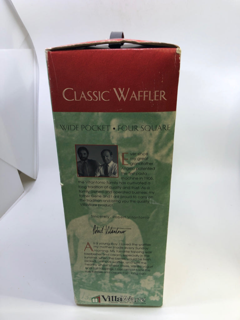 NIB CLASSIC WAFFLER VILLA WARE.