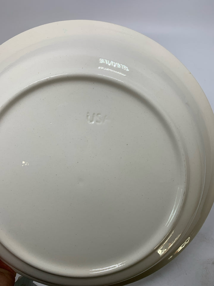 VTG APPLE PIE PLATE W/ RECIPE.