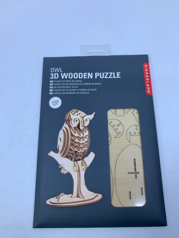 NIP 3D WOODEN PUZZLE OWL.
