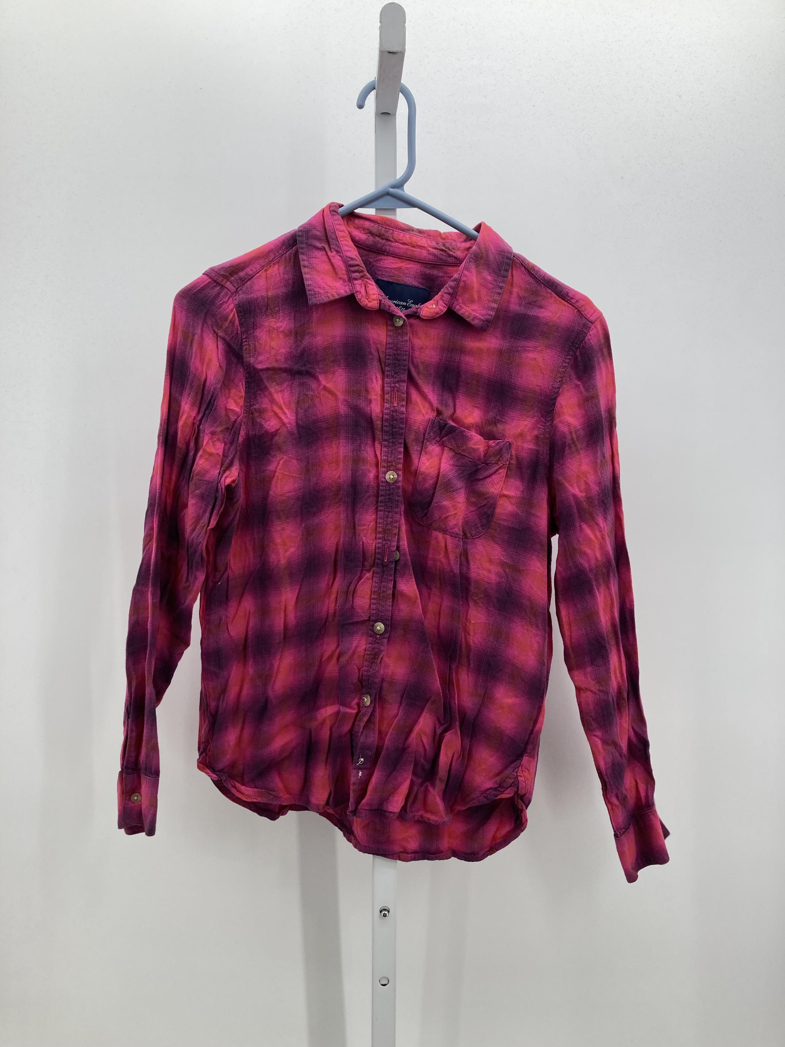 American Eagle Size Medium Juniors Long Sleeve Shirt