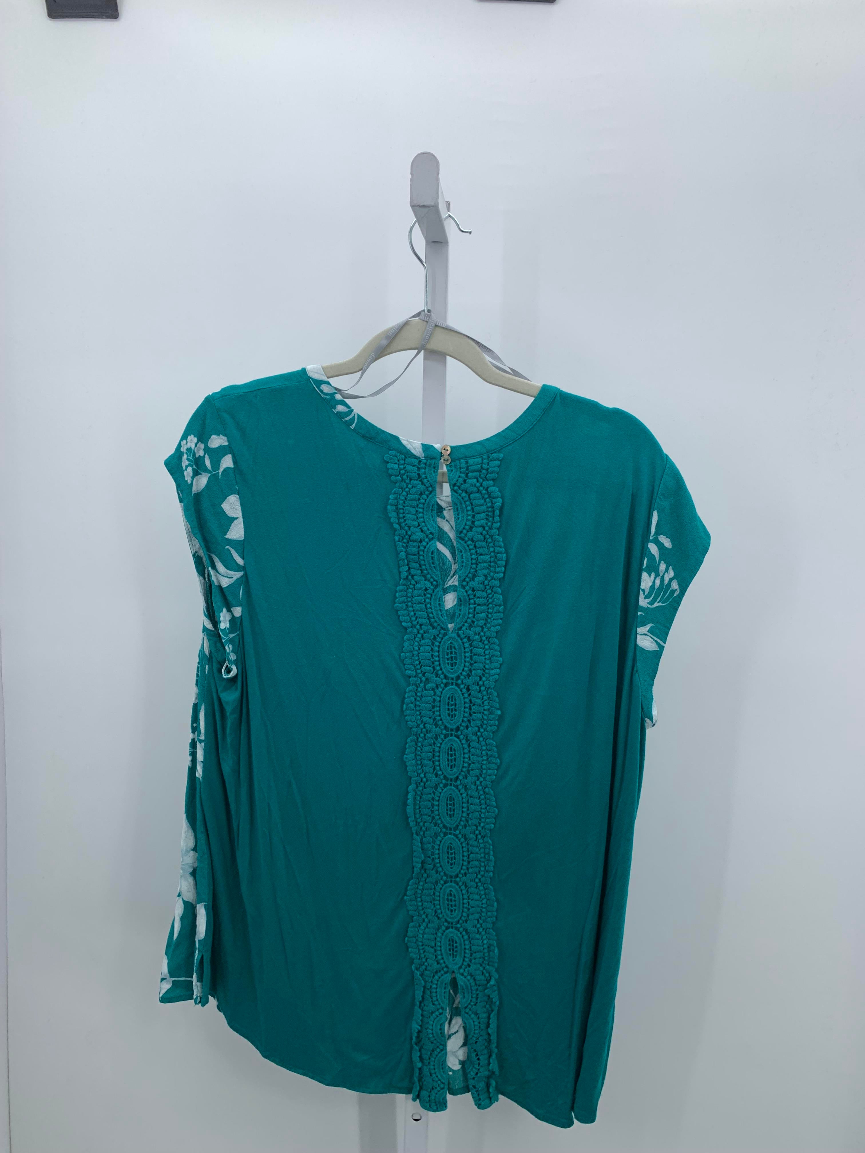 Daniel Rain Size 2X Womens Short Sleeve Shirt