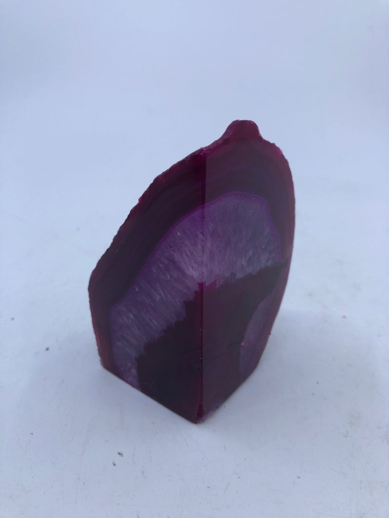 PINK POLISHED CUT GEODE ROCK.