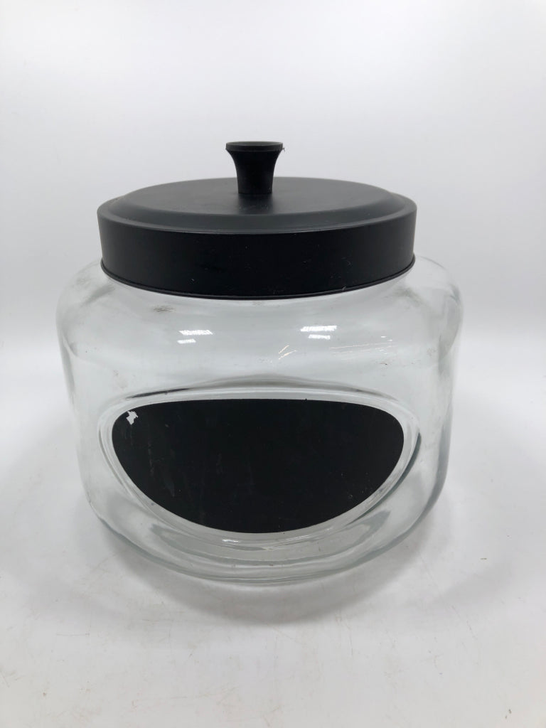 ROUND CANISTER W/LID+LABEL.