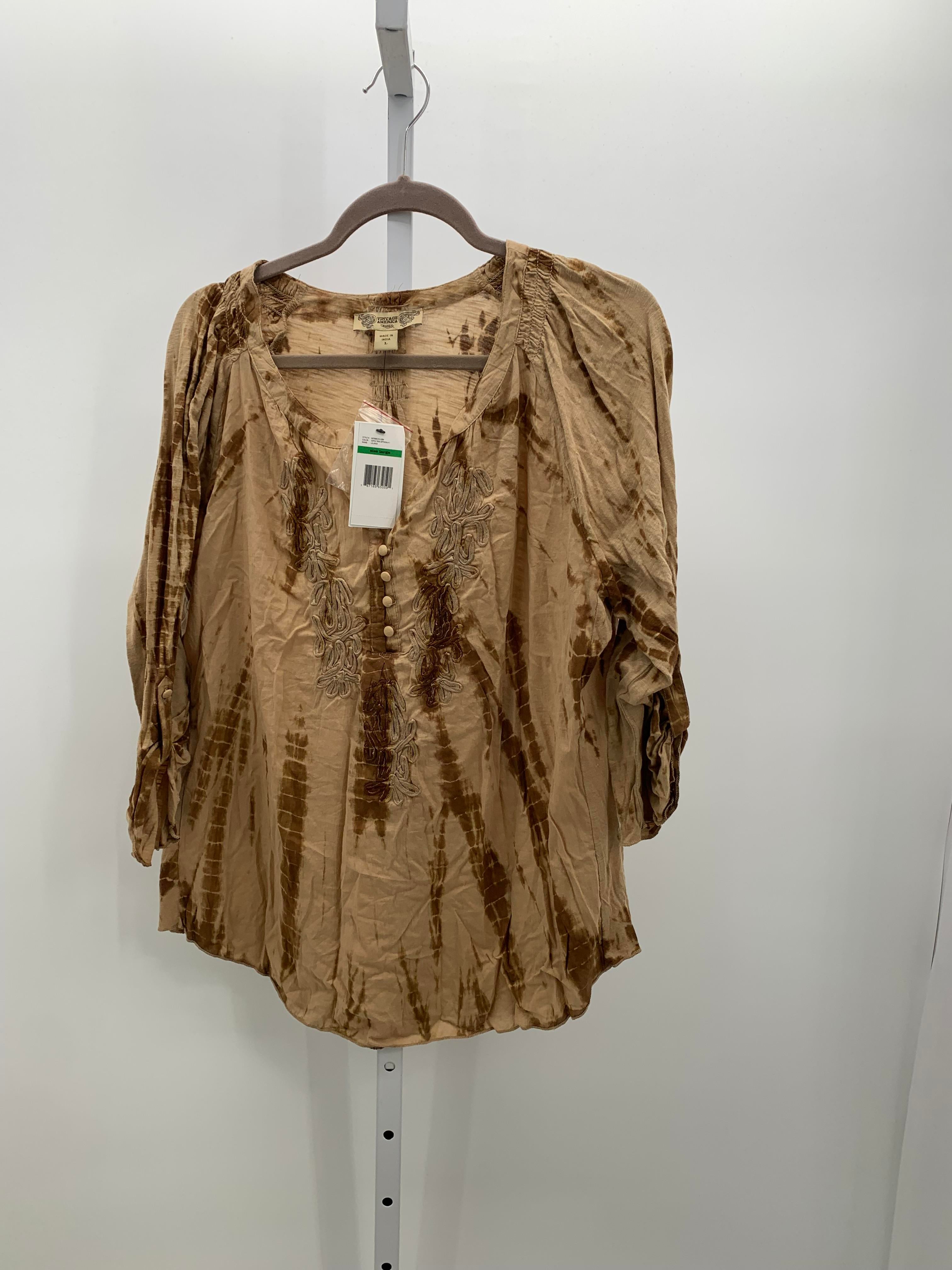 Vintage Size Large Misses 3/4 Sleeve Shirt