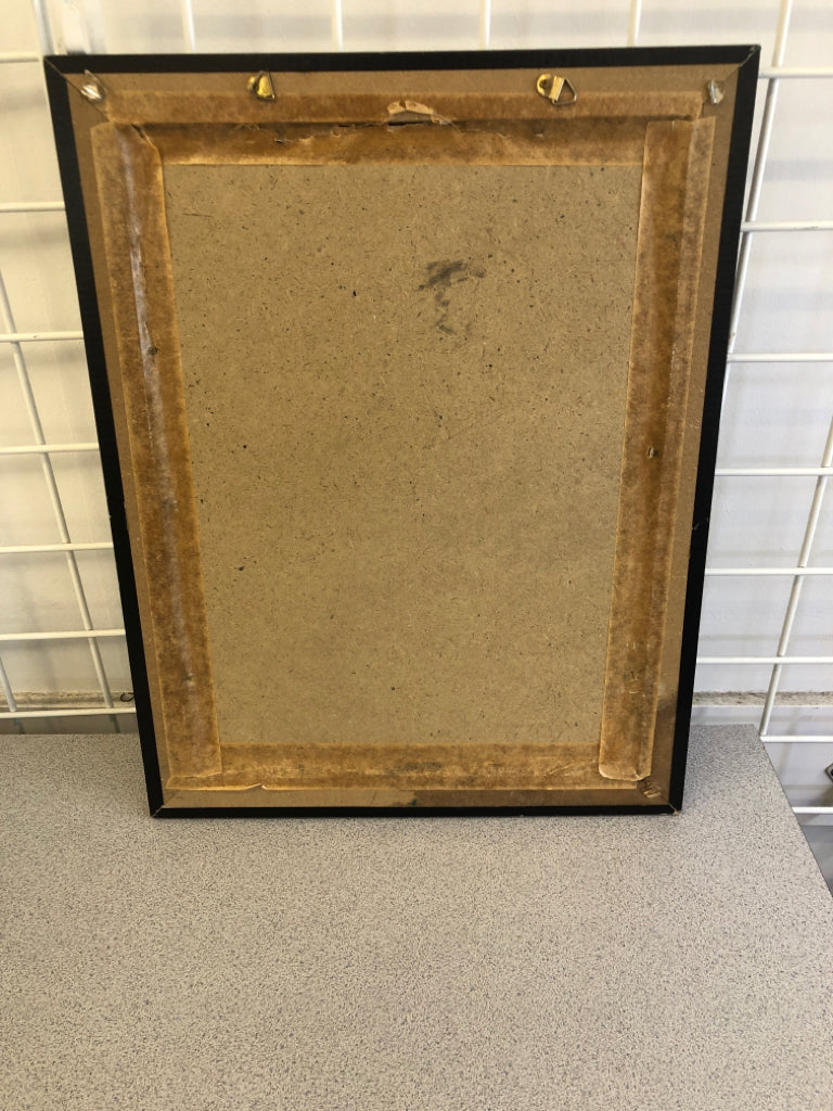 MARILYN MONROE BLACK FRAMED HOLOGRAPHIC PHOTO.
