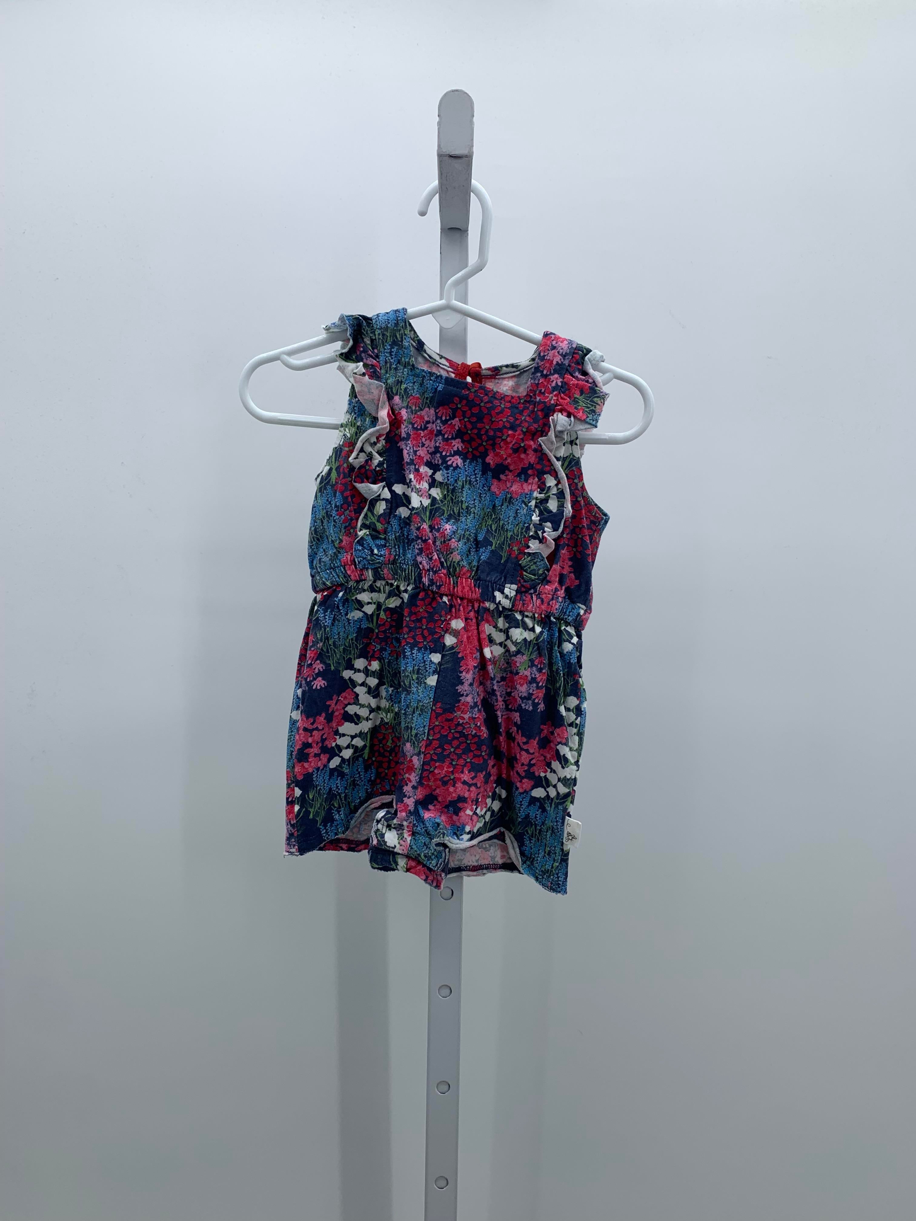Burt's Bees Size 6-8 Girls Short Slv. Romper