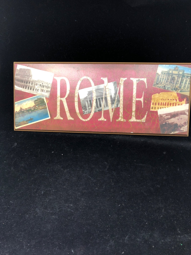 WOOD ROME WALL HANGING.