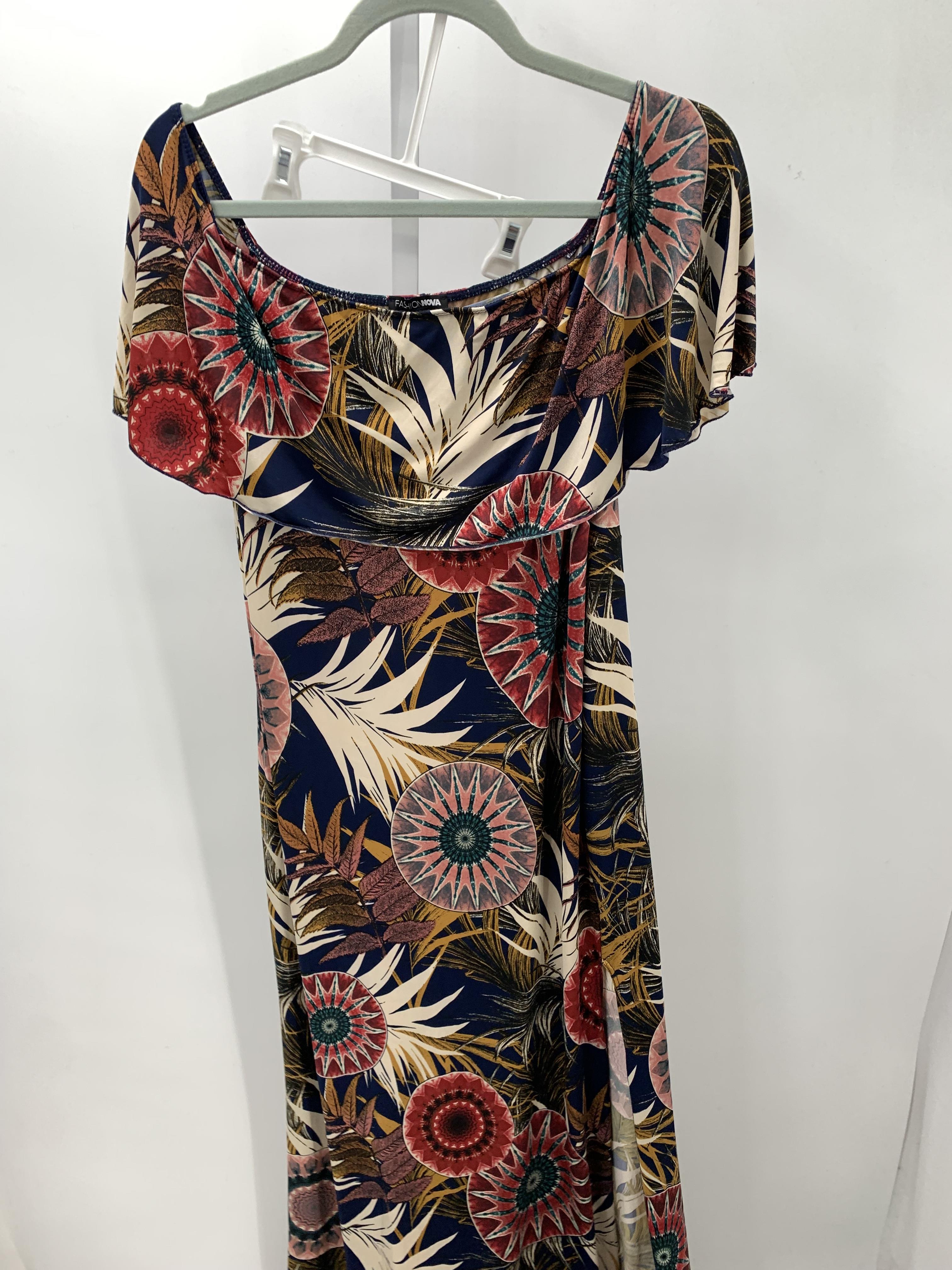 Size 1X Womens Short Sleeve Dress