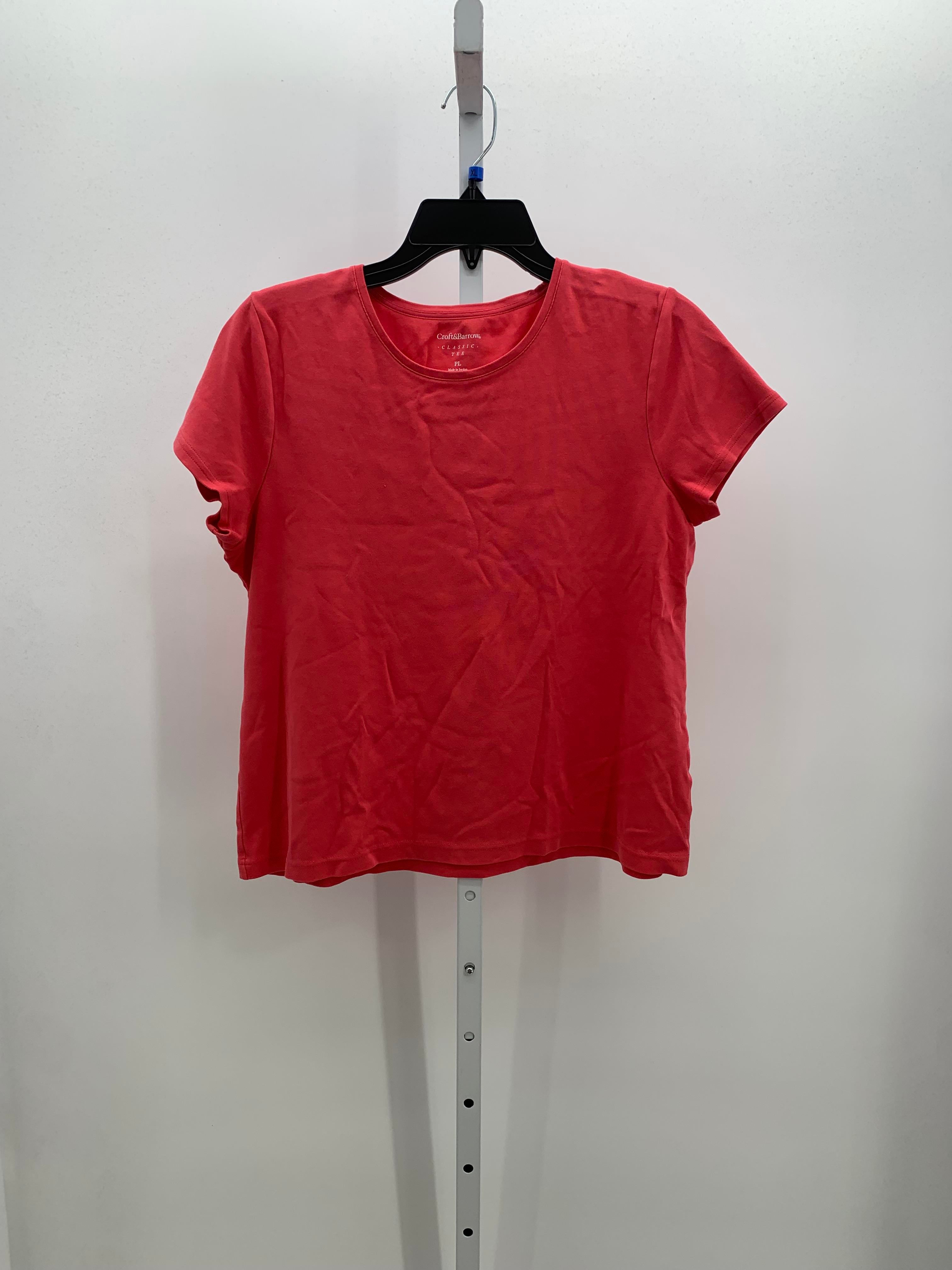 Croft & Barrow Size Large Petite Petite Short Sleeve Shirt