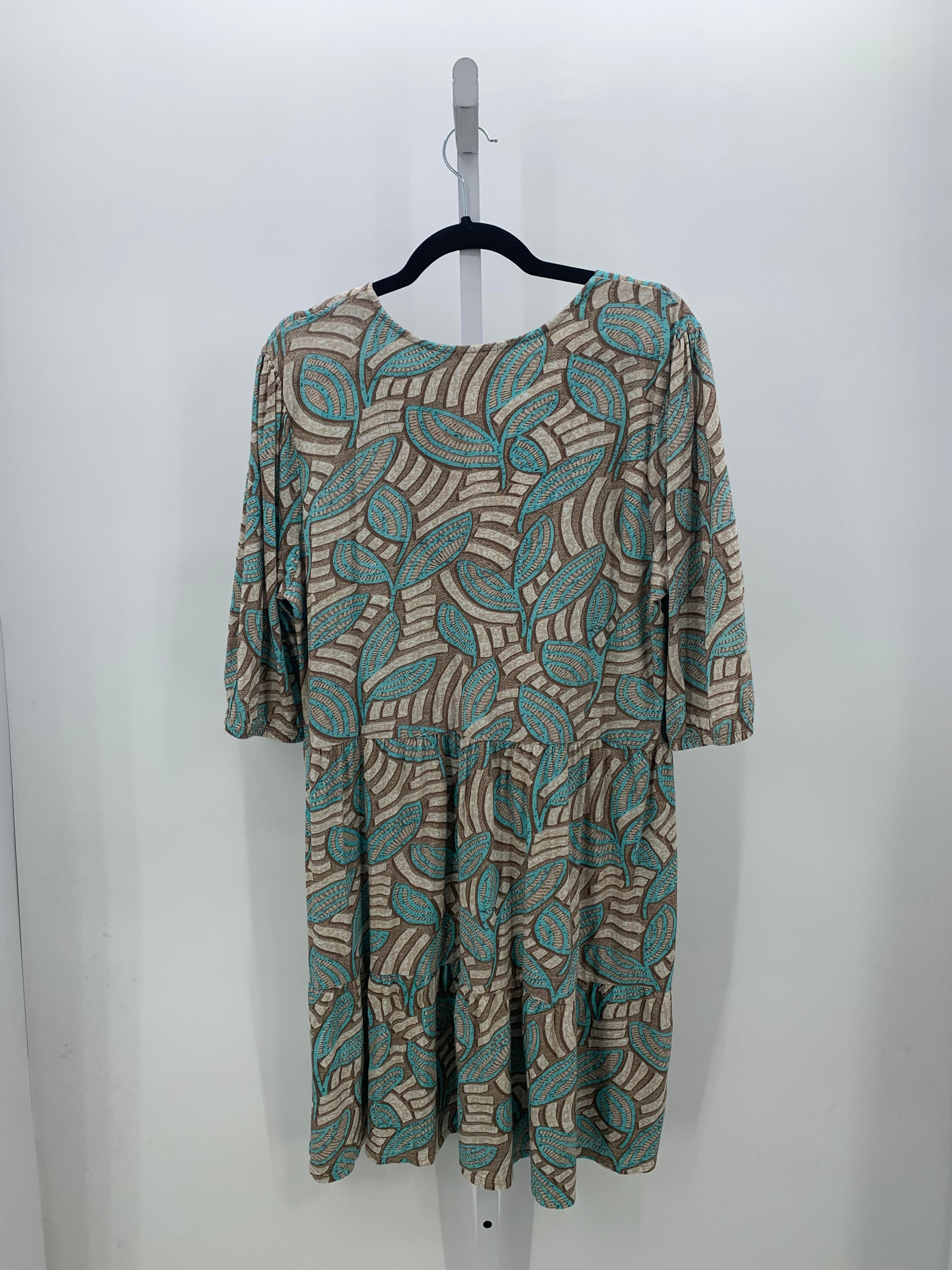 Nic+Zoe Size Extra Large Misses Short Sleeve Dress