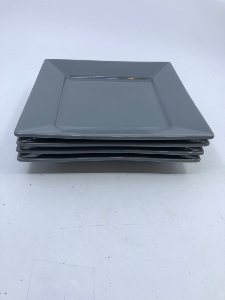 12 PC SVC 4 SQUARE PLATES + BOWLS.