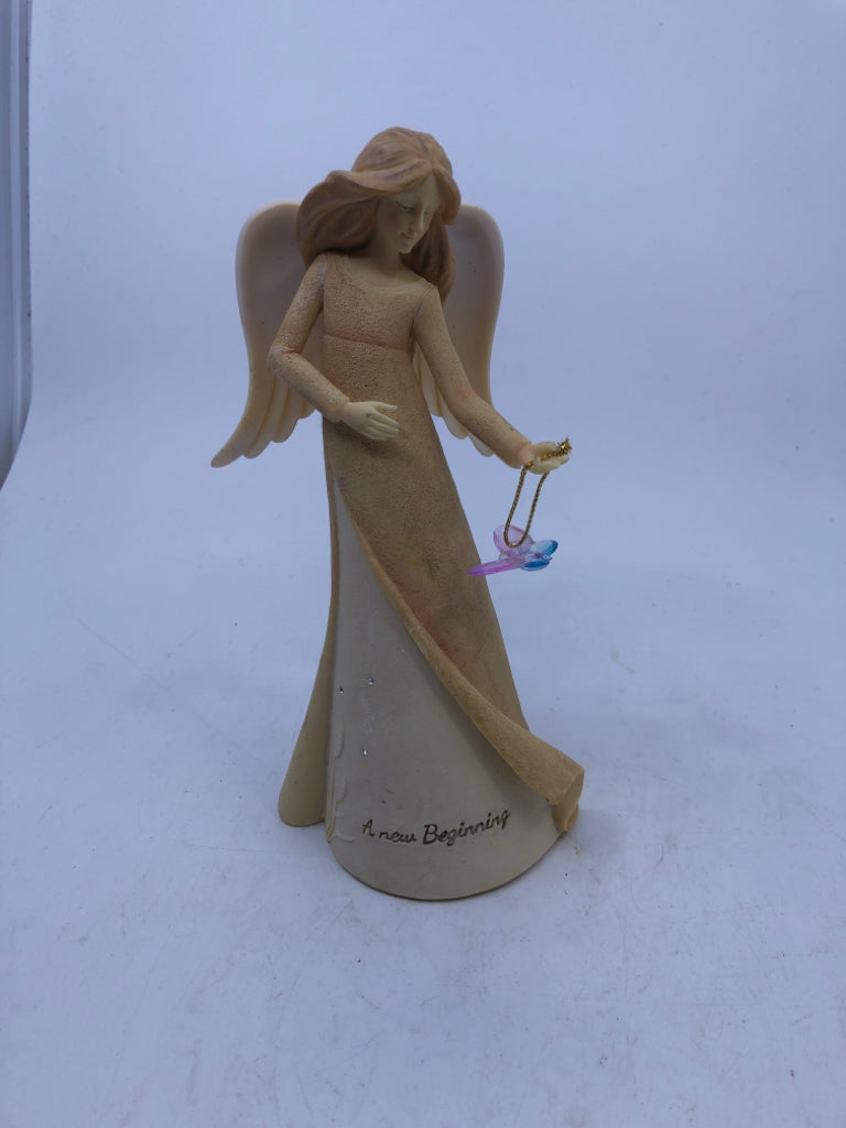 A NEW BEGINNING ANGEL W/BUTTERFLY.