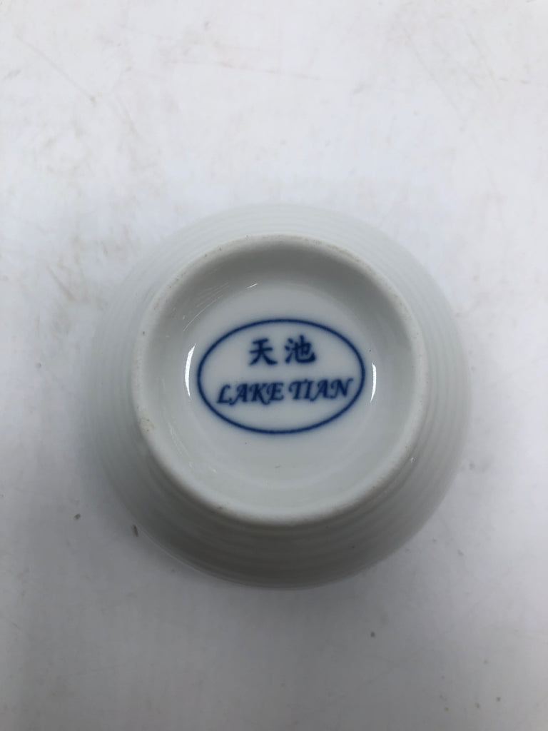 4PC BLUE DRAGON CERAMIC CUPS.