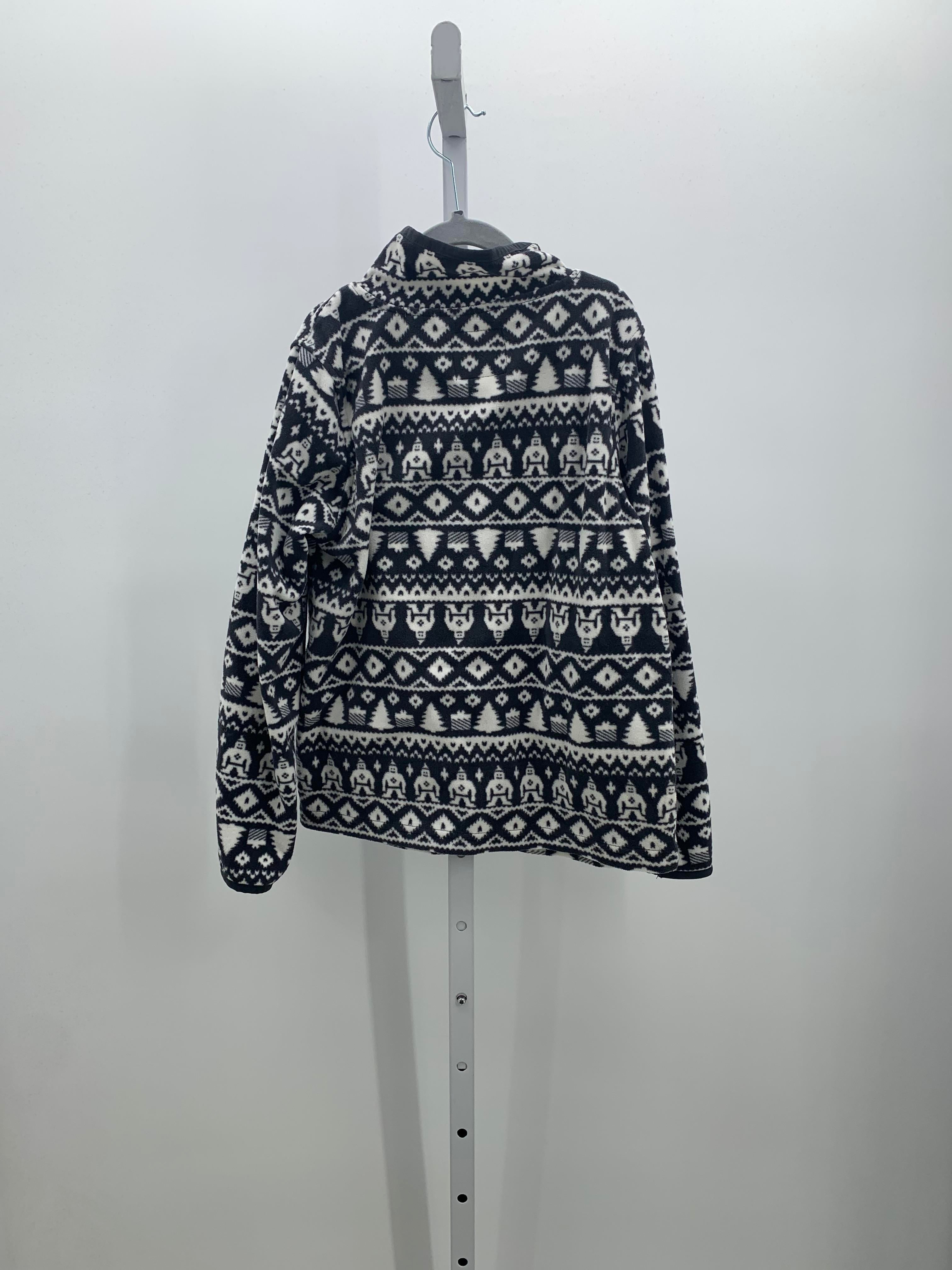 ZIP UP WHITE PATTERN