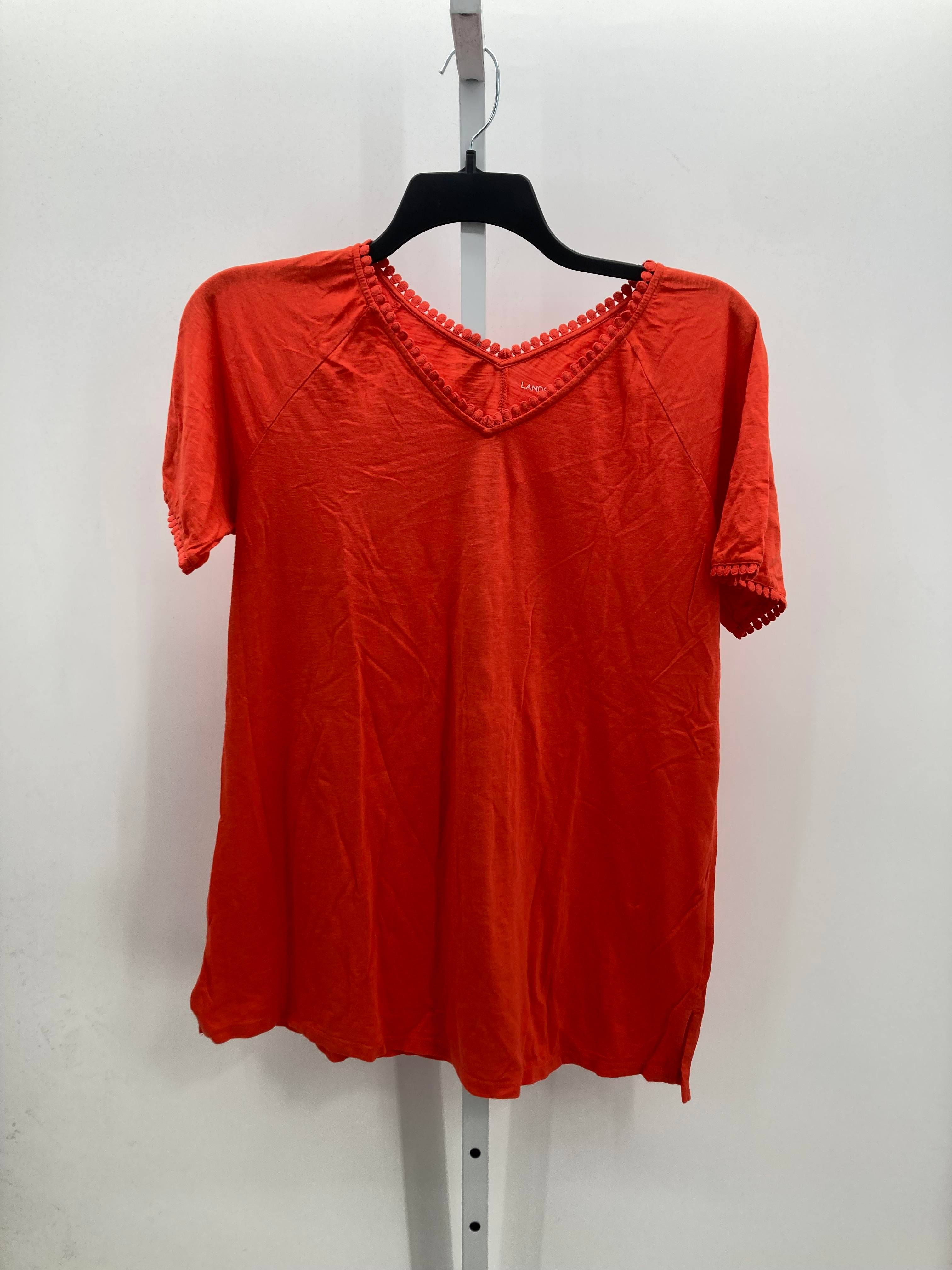 Lands End Size Medium Misses Short Sleeve Shirt