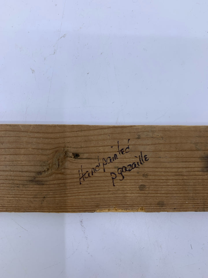 OLDE NEW ENGLAND PAINTED WOOD SIGN.