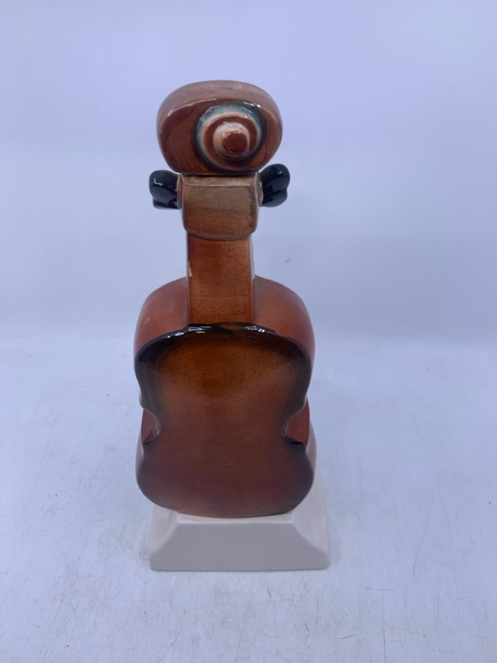 VTG BEETHOVEN'S FIFTH MUSIC BOX MUSICAL LIQUOR DECANTER VIOLIN.