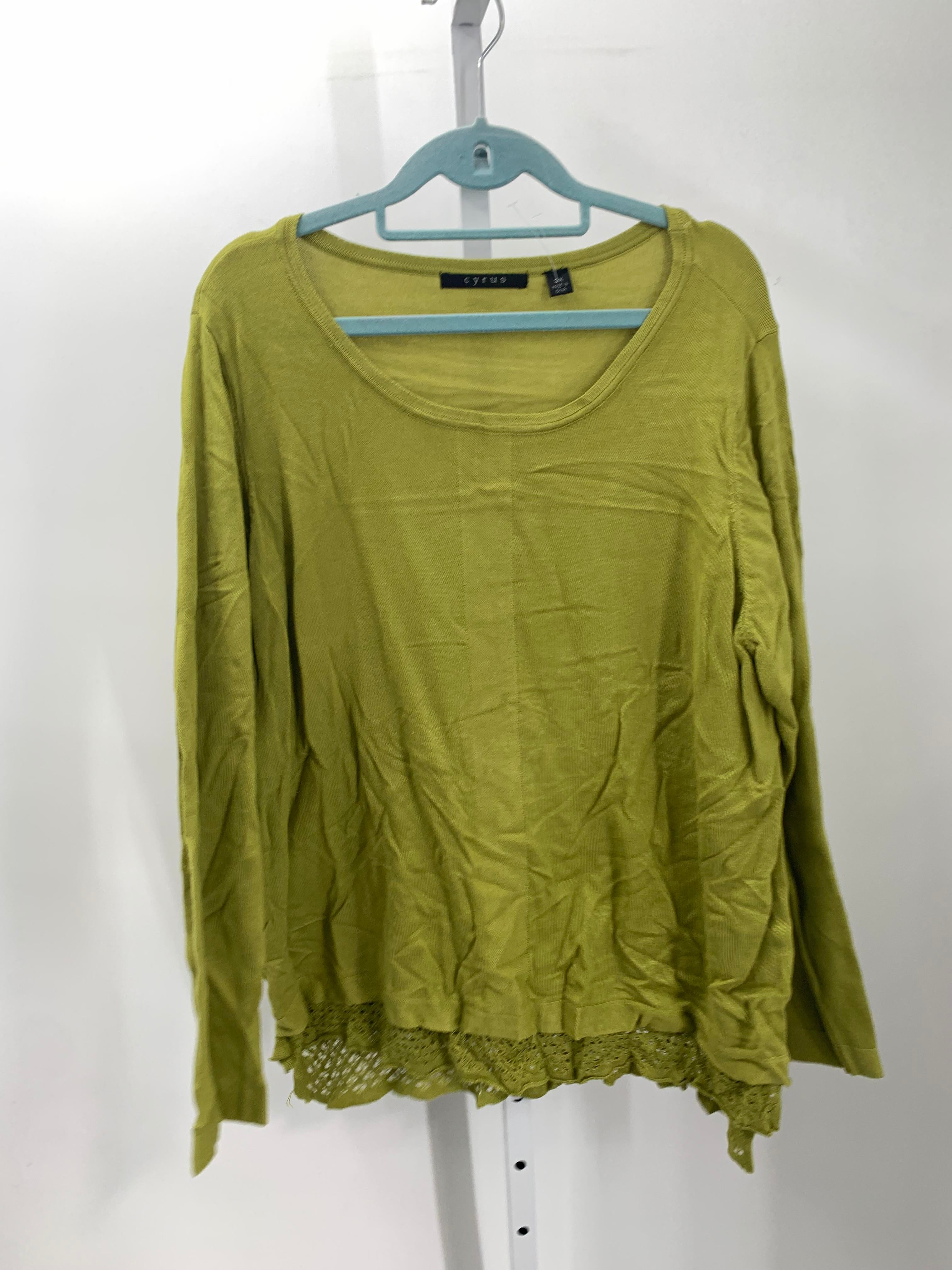 cyrus Size 3X Womens Long Slv Sweater