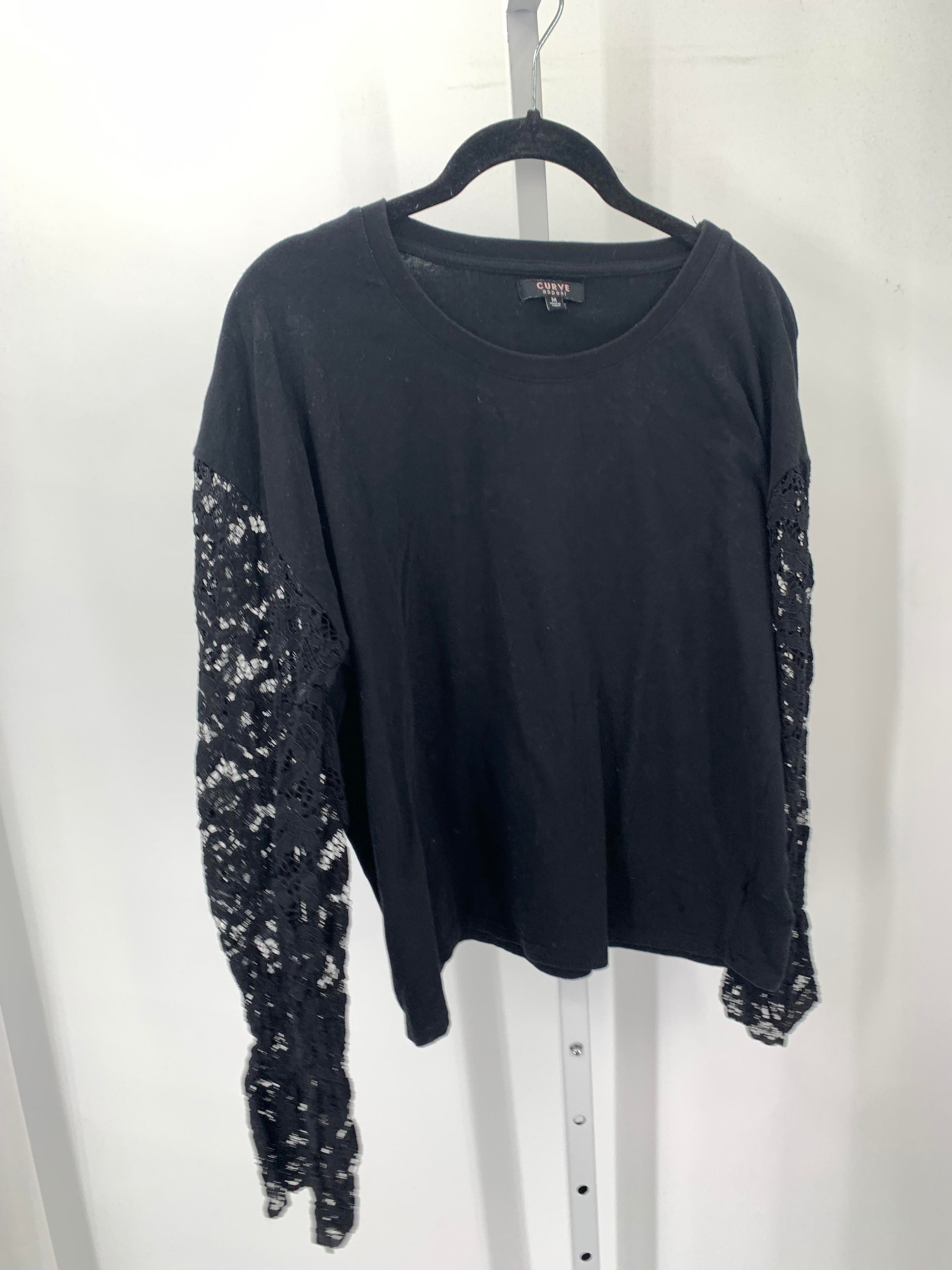 Curve Appeal Size Medium Misses Long Sleeve Shirt