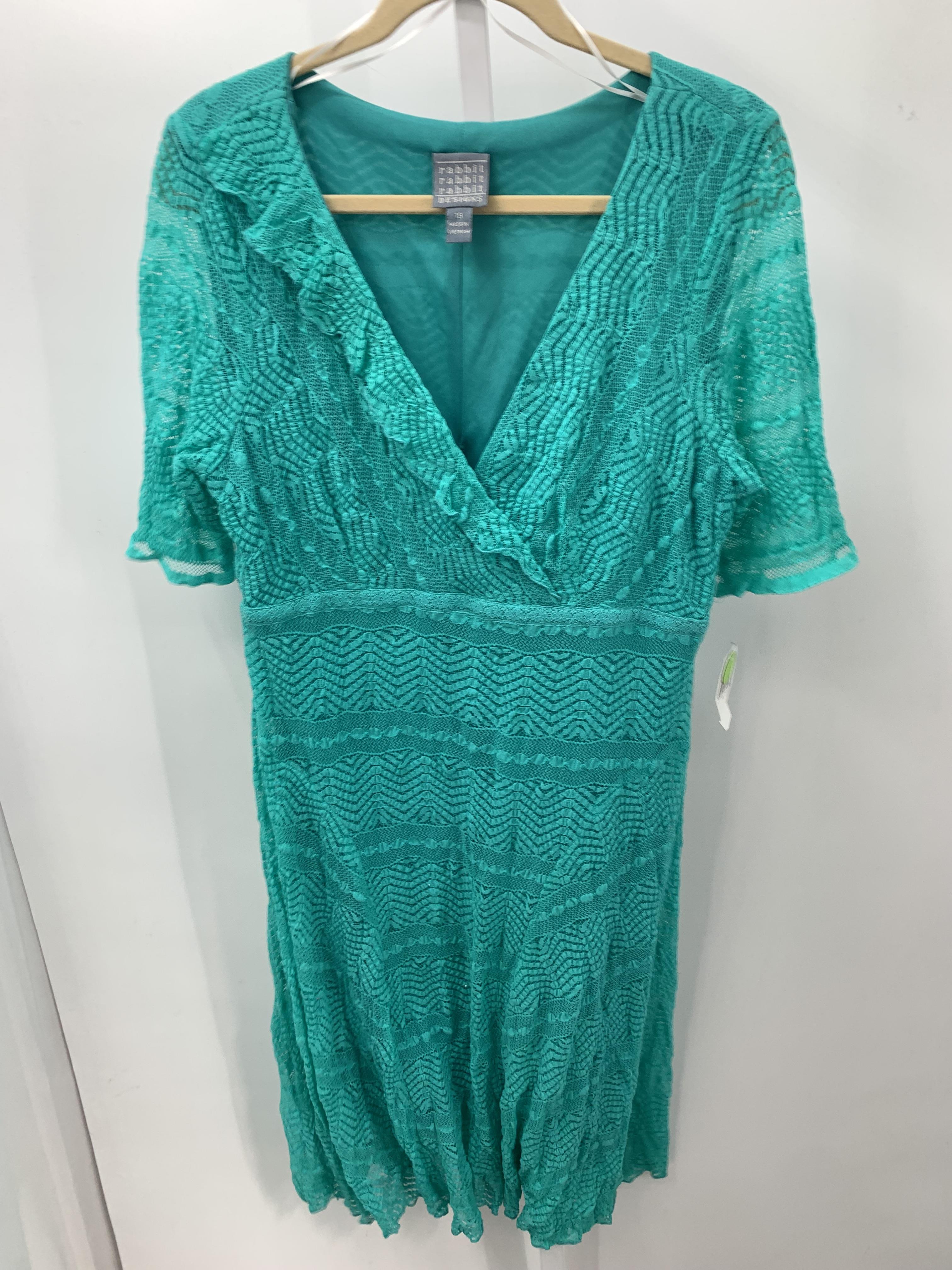 Rabbit Rabbit Size 18 Misses Short Sleeve Dress