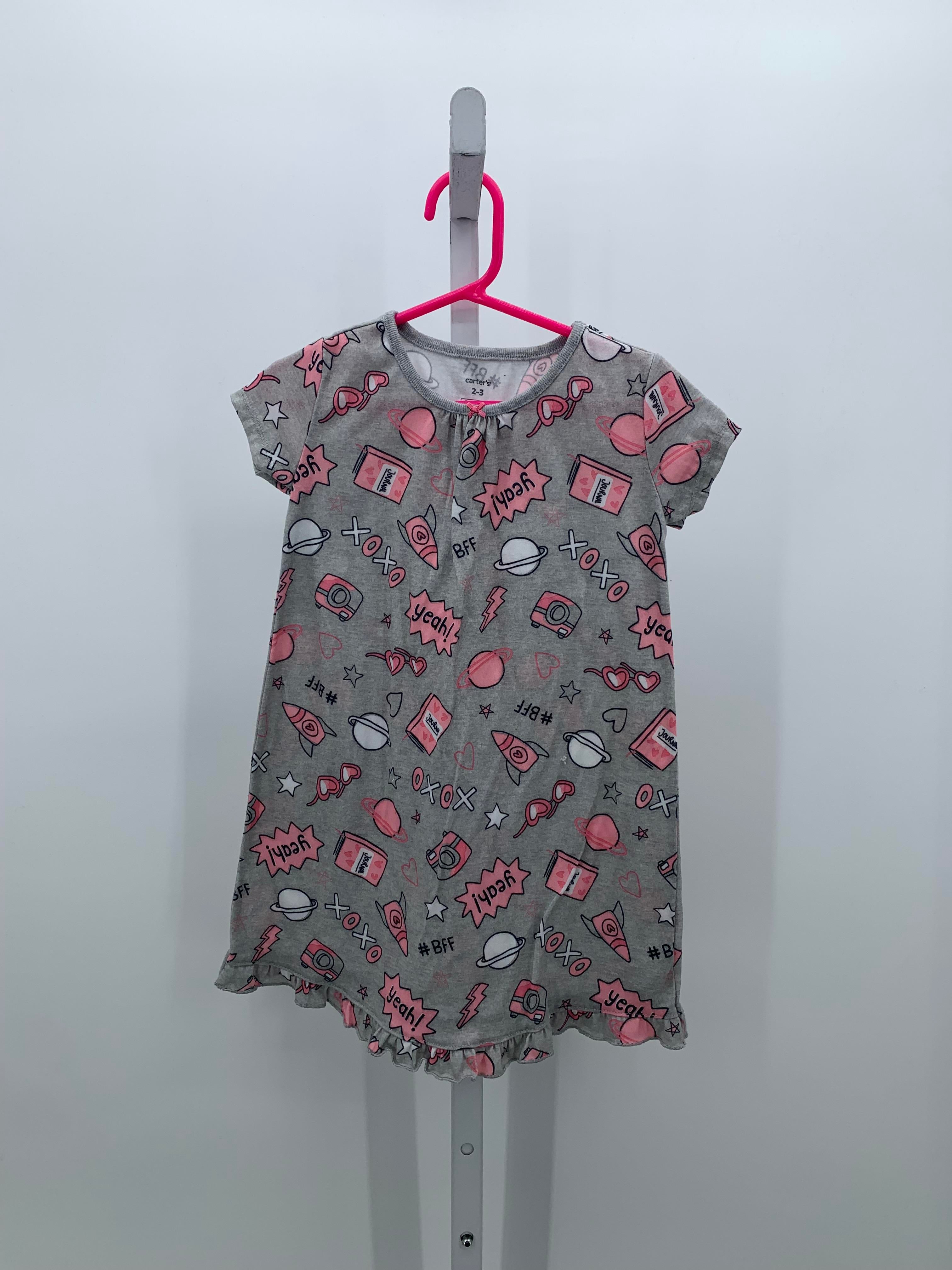 Carters Size 2-3 Girls Nightgown