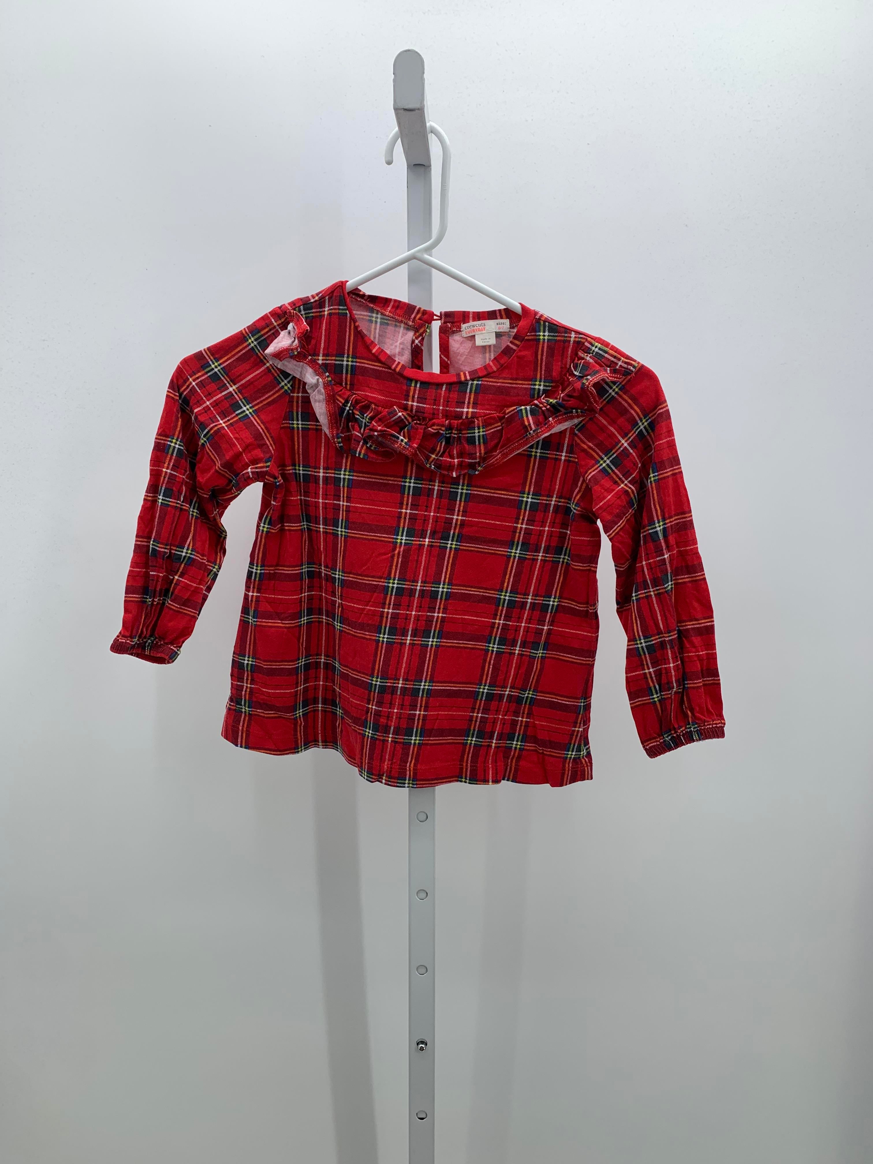 crewcuts Size 6-7 Girls Long Sleeve Shirt