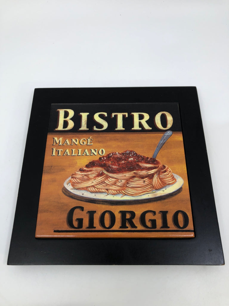 FRAMED BISTRO TRIVET.