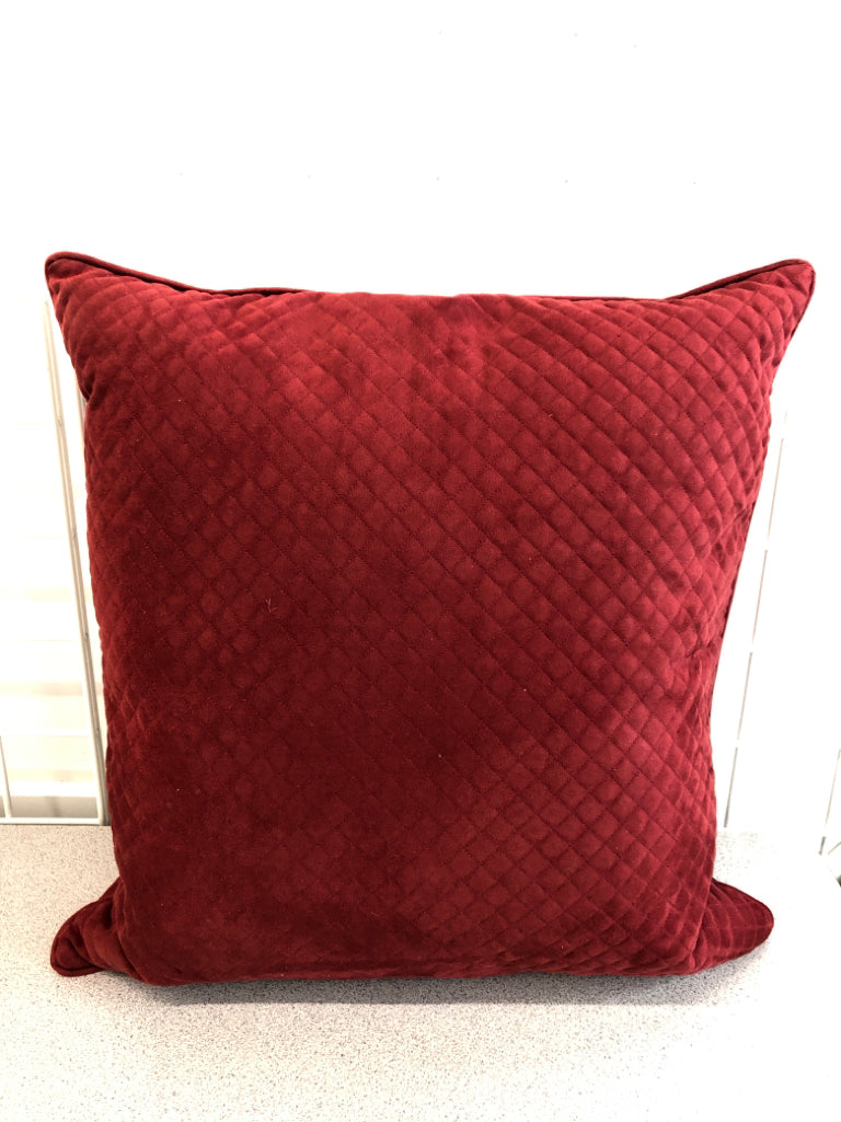SOFT RED PILLOW.