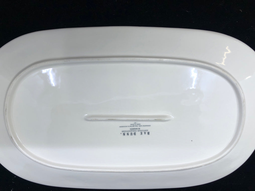RAE DUNN LET'S EAT OVAL PLATTER.