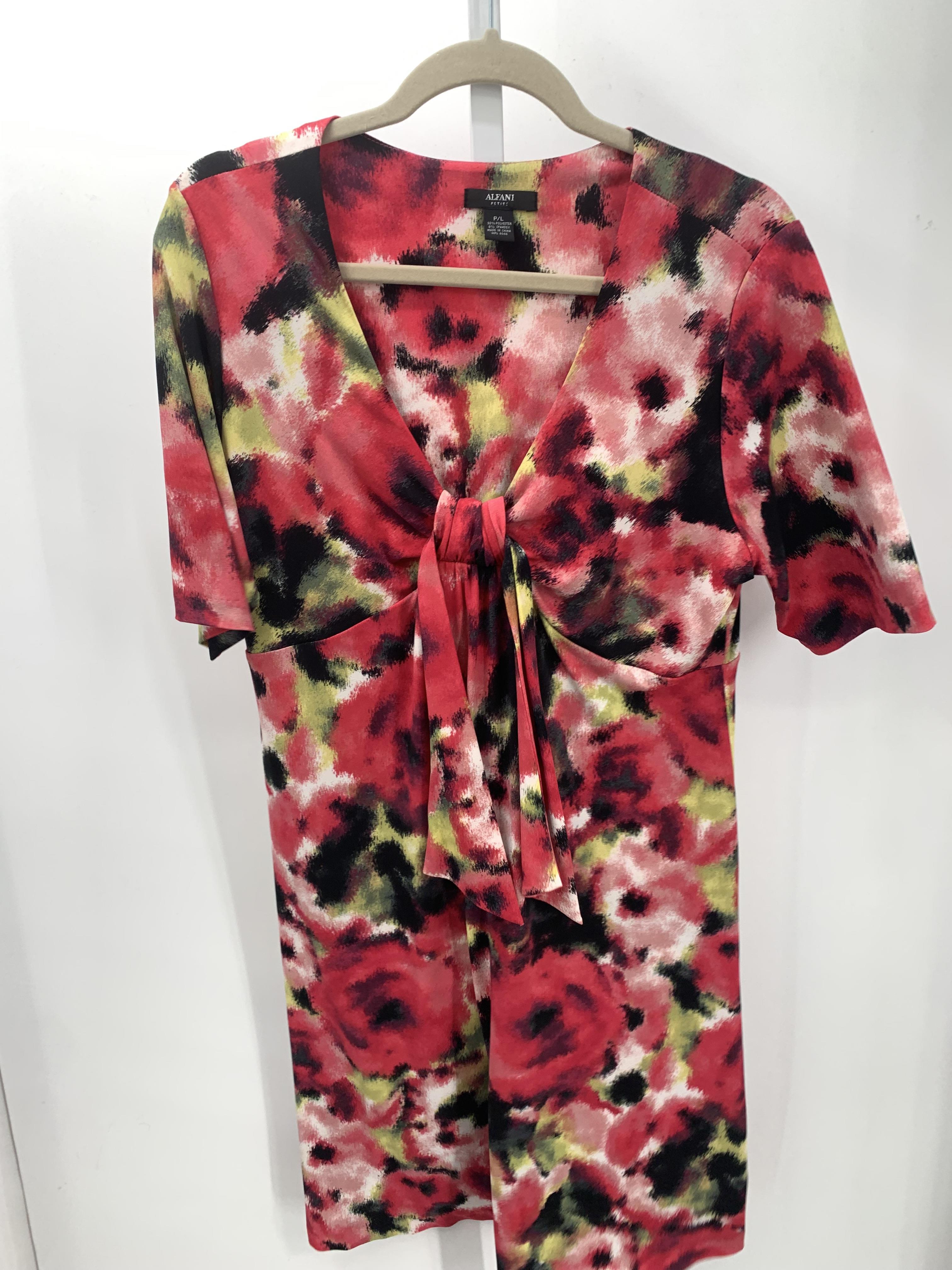 Alfani Size Large Petite Petite Short Sleeve Dress