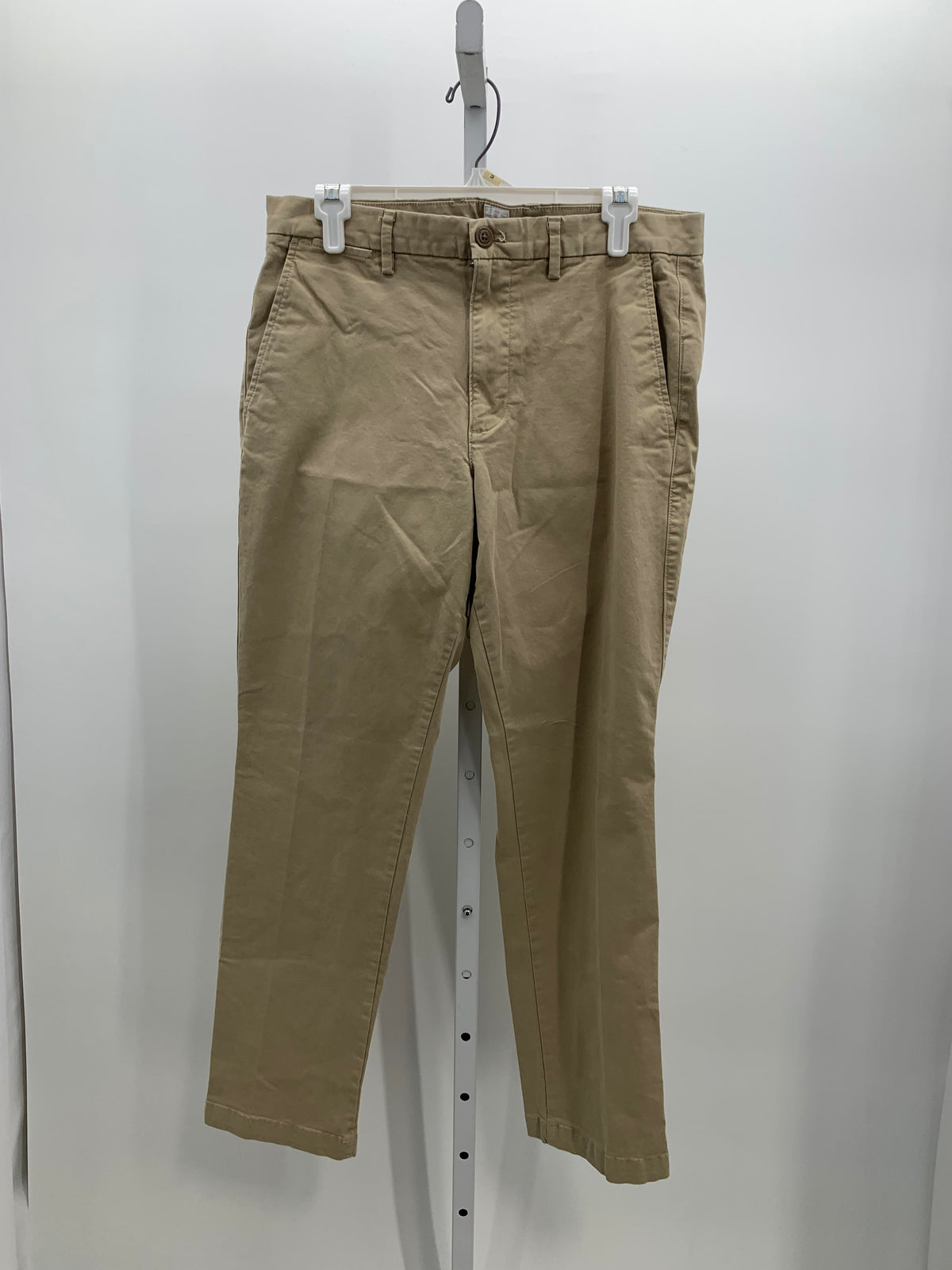ESSENTIAL KHAKI STRAIGHT PANTS