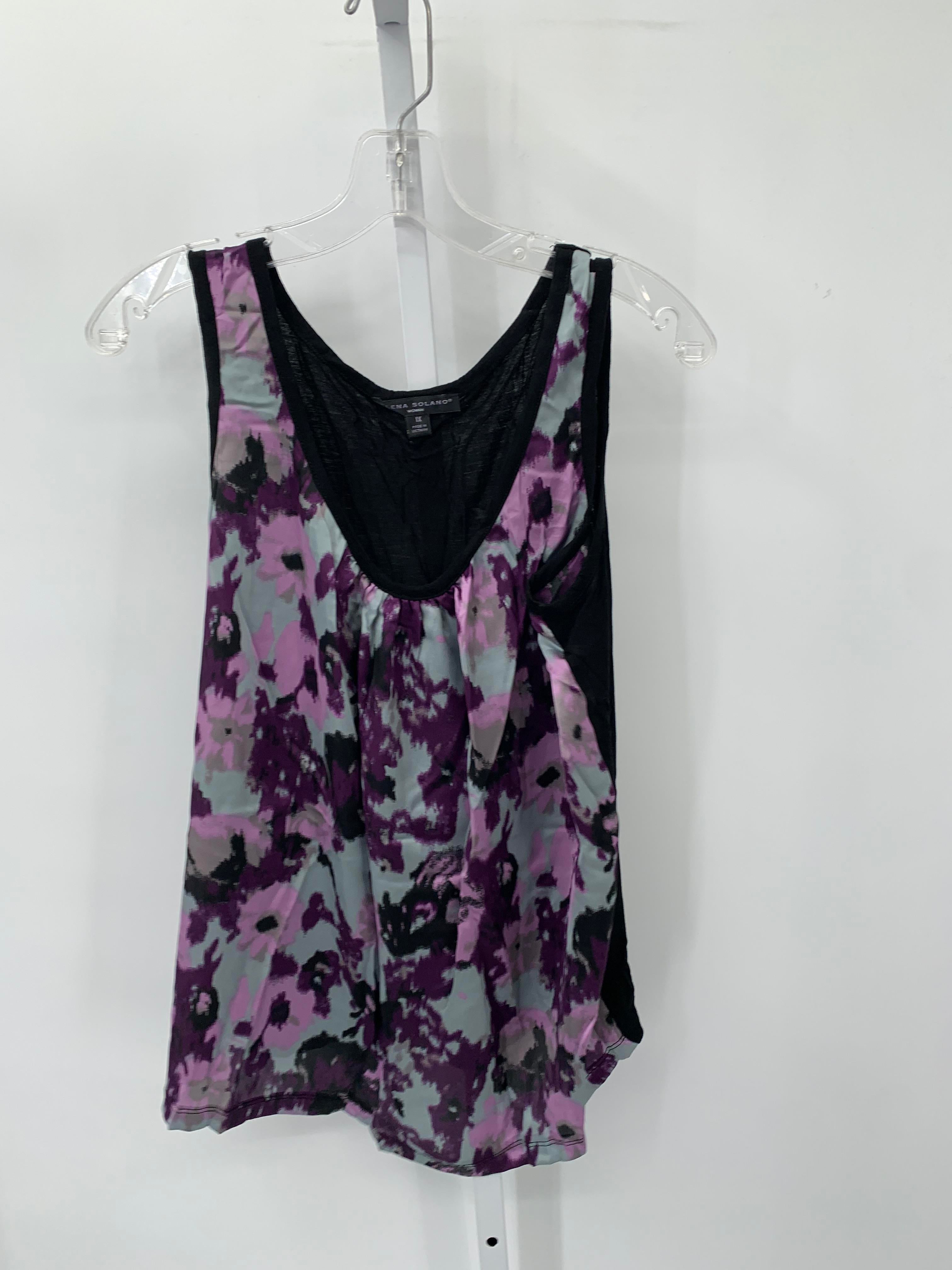 Elena Solano Size 1X Womens Sleeveless Shirt