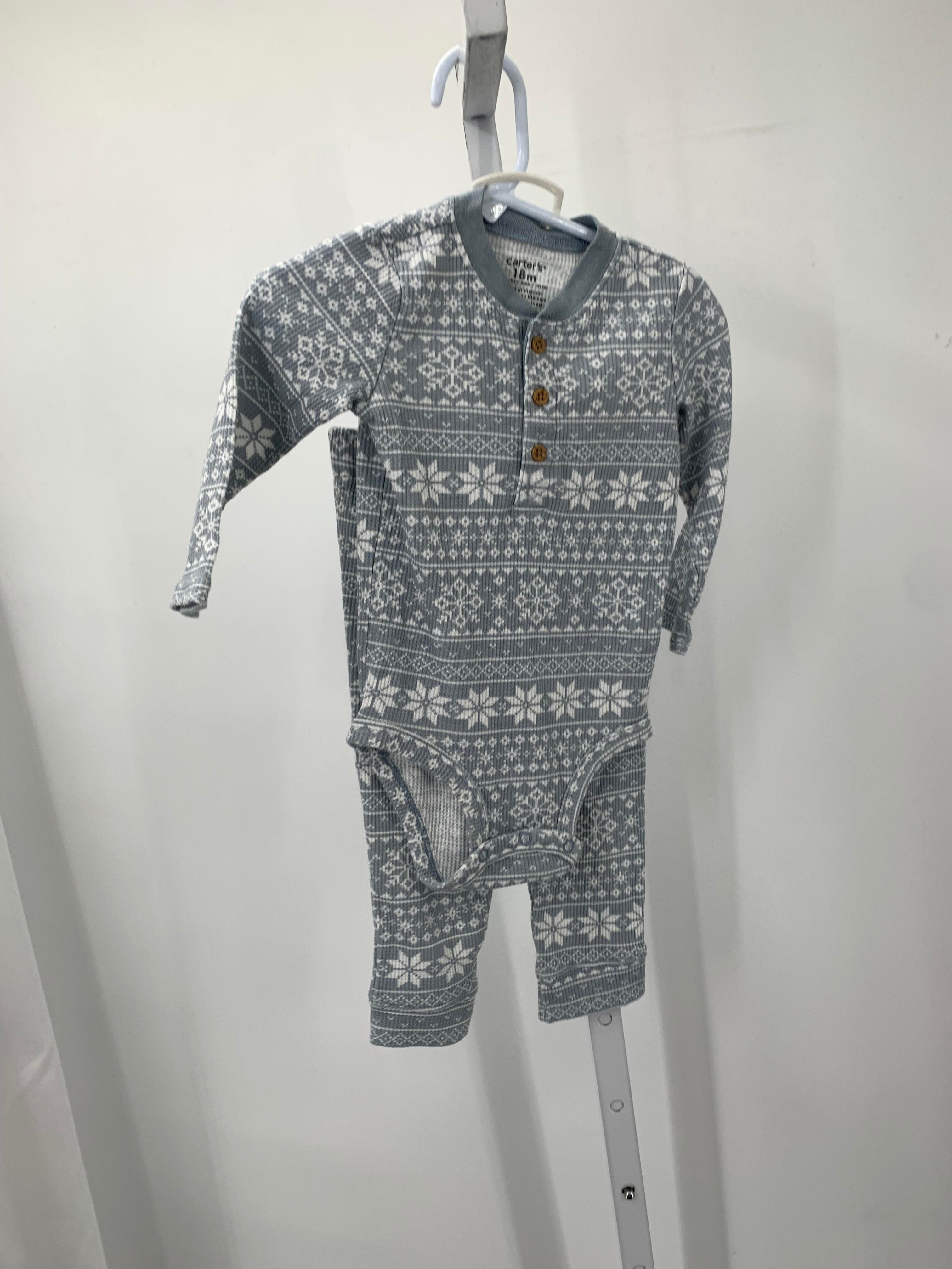 WHITE SNOWFLAKES THERMAL SHIRT AND PANTS