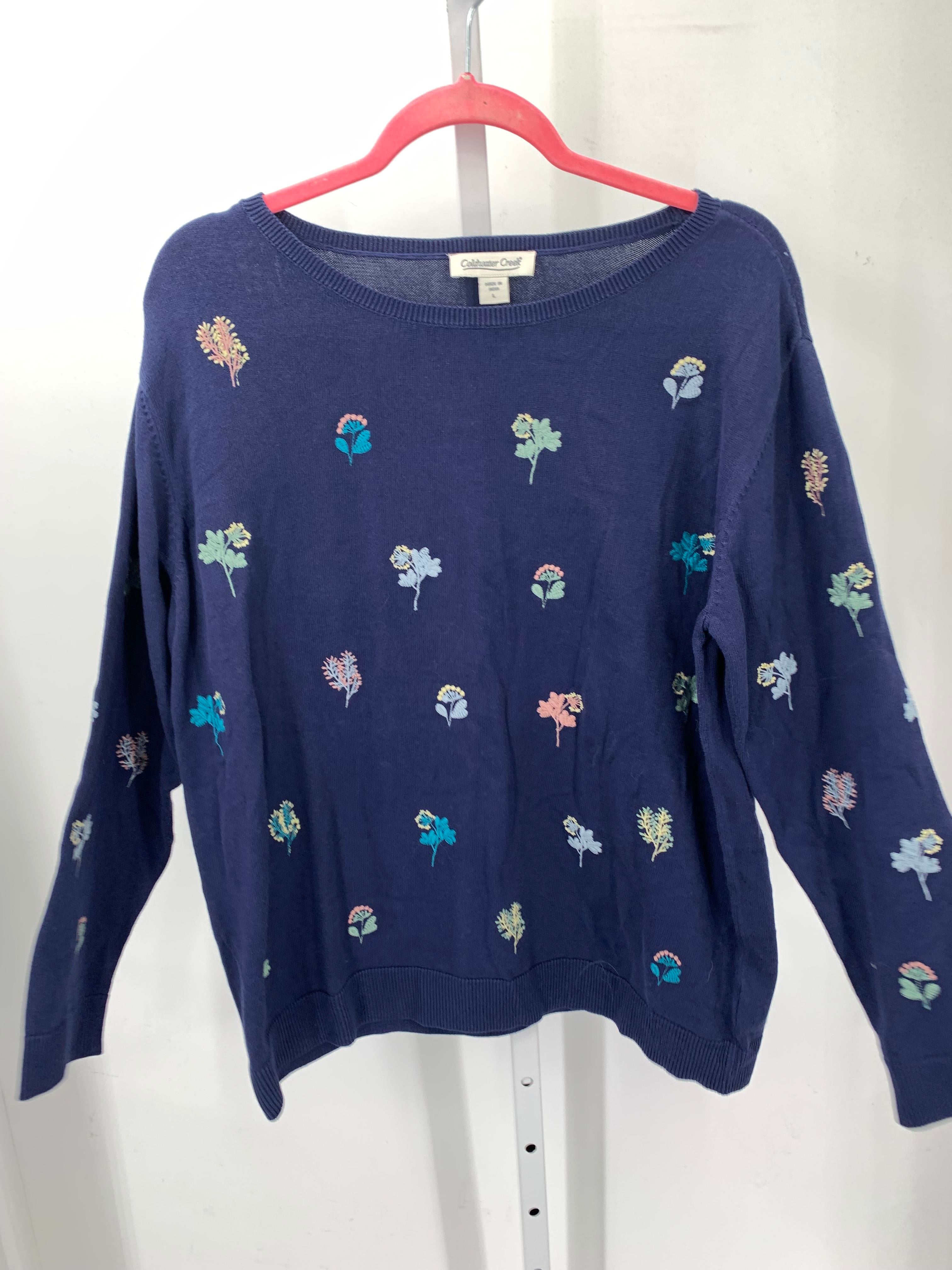 Coldwater Creek Size Large Misses Long Slv Sweater