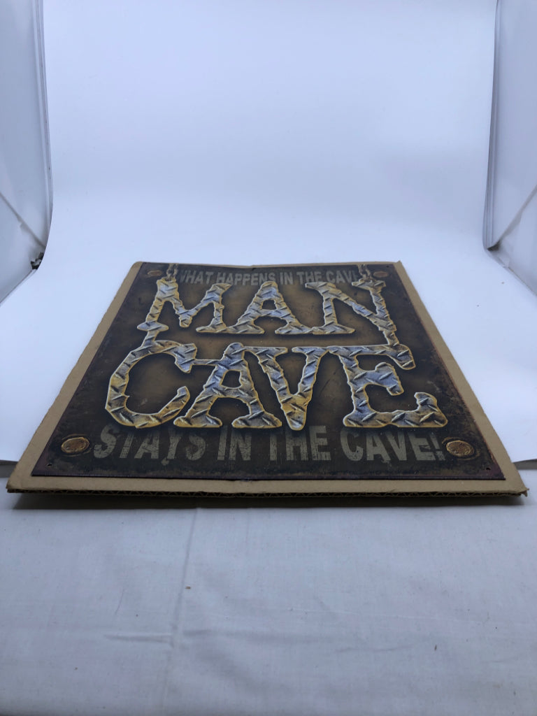MAN CAVE METAL SIGN.