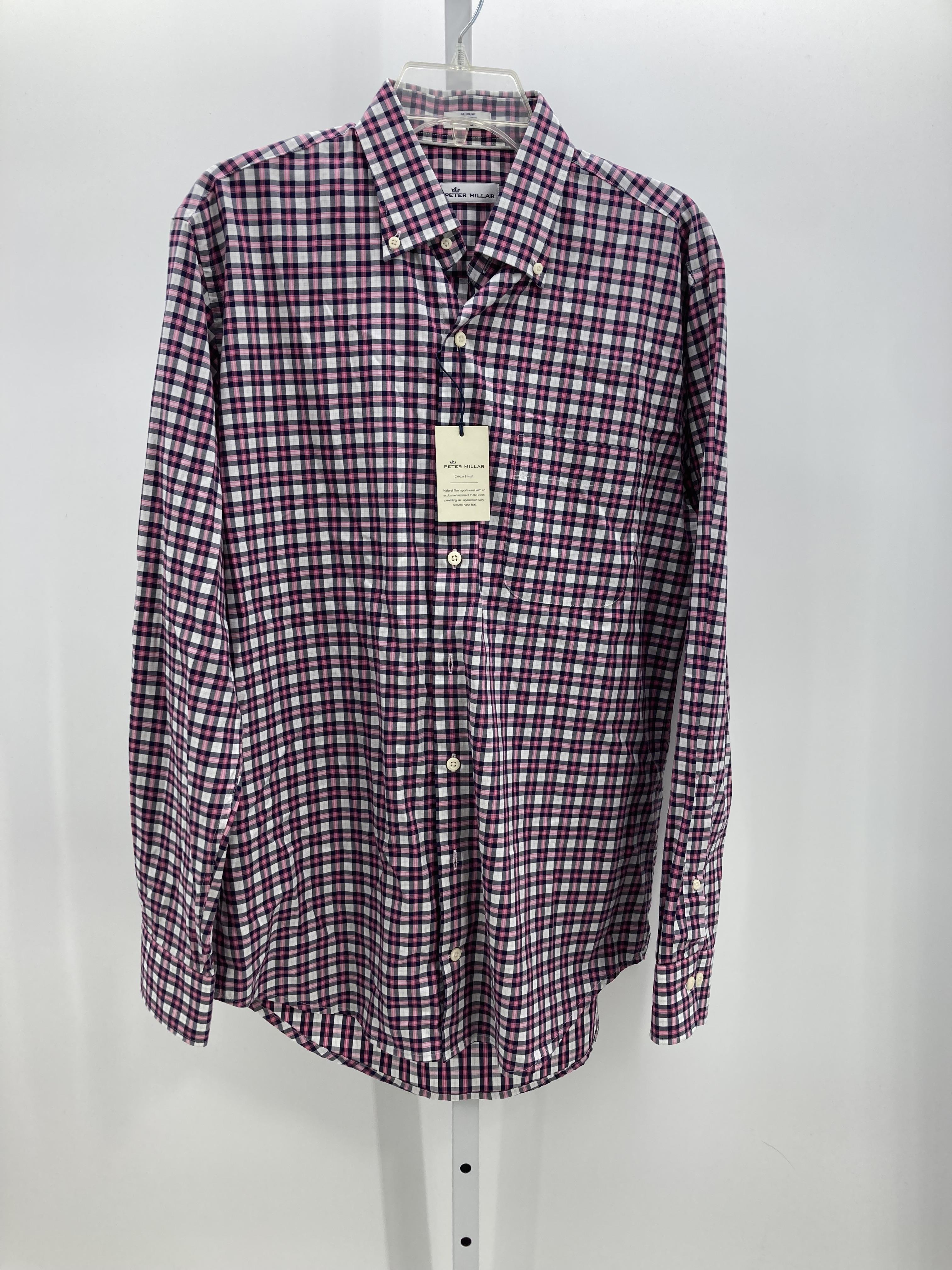 NEW PINK WHITE PLAID