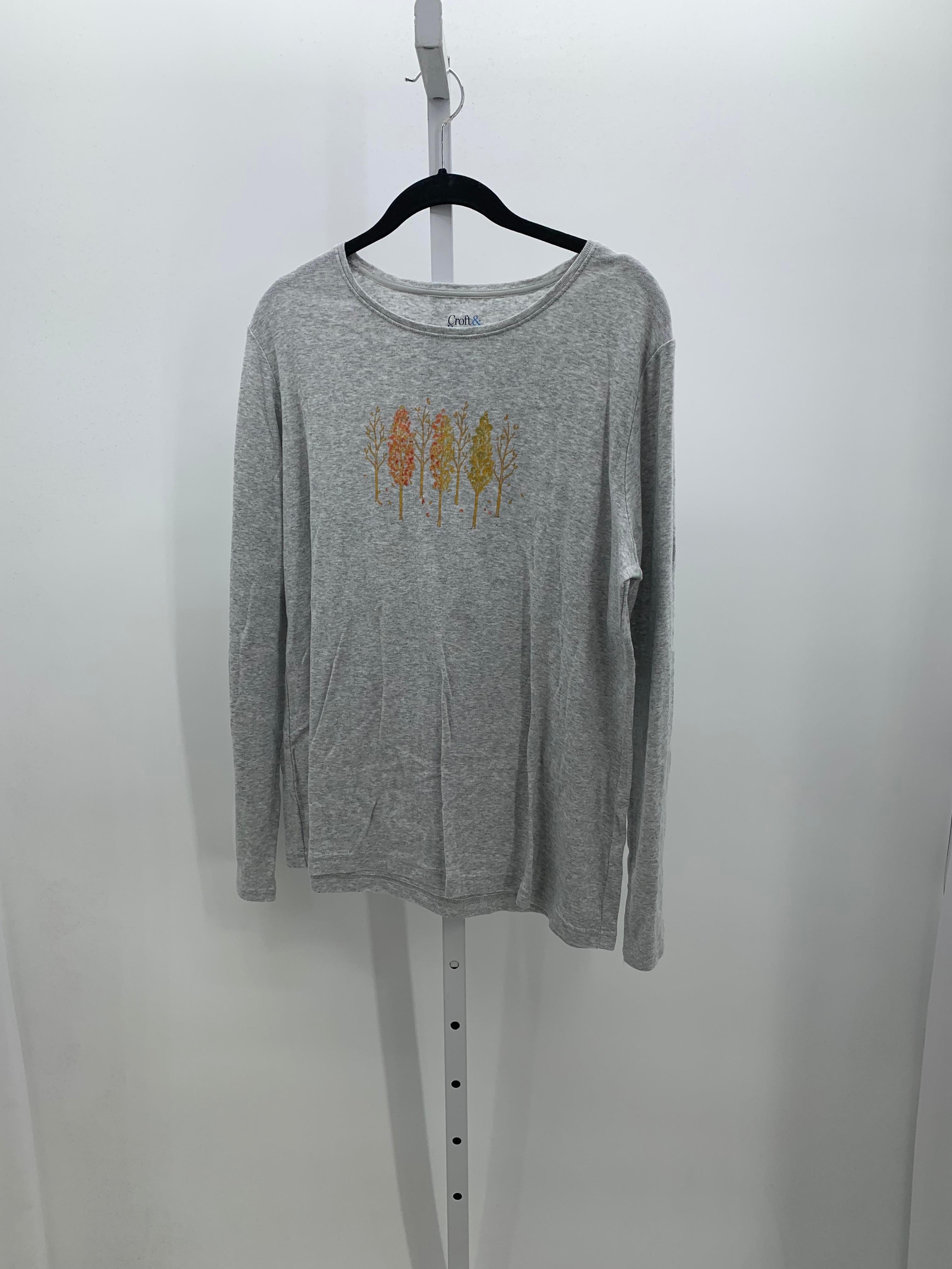 Croft & Barrow Size Extra Large Misses Long Sleeve Shirt