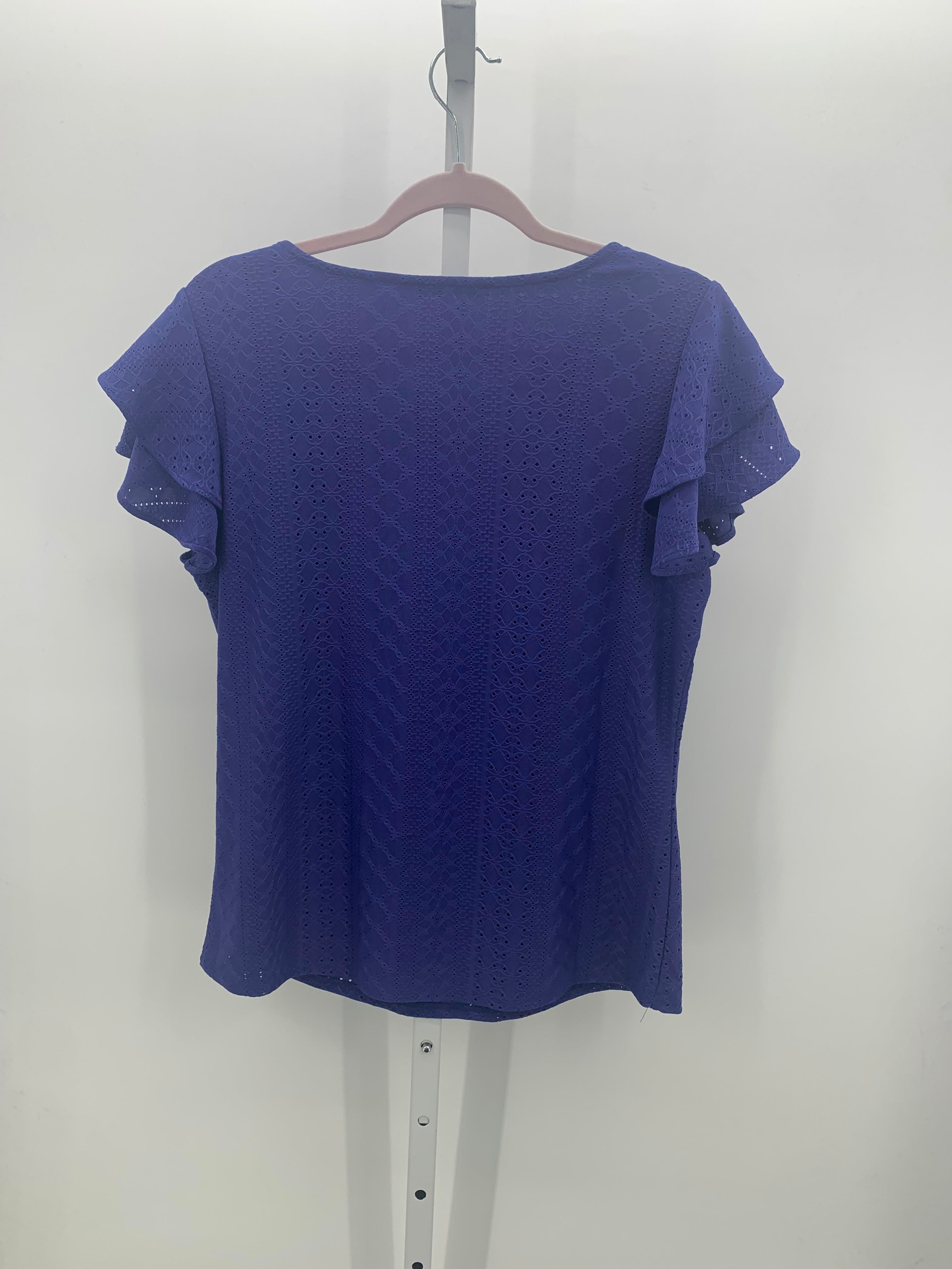 Adrianna Papell Size Medium Misses Short Sleeve Shirt