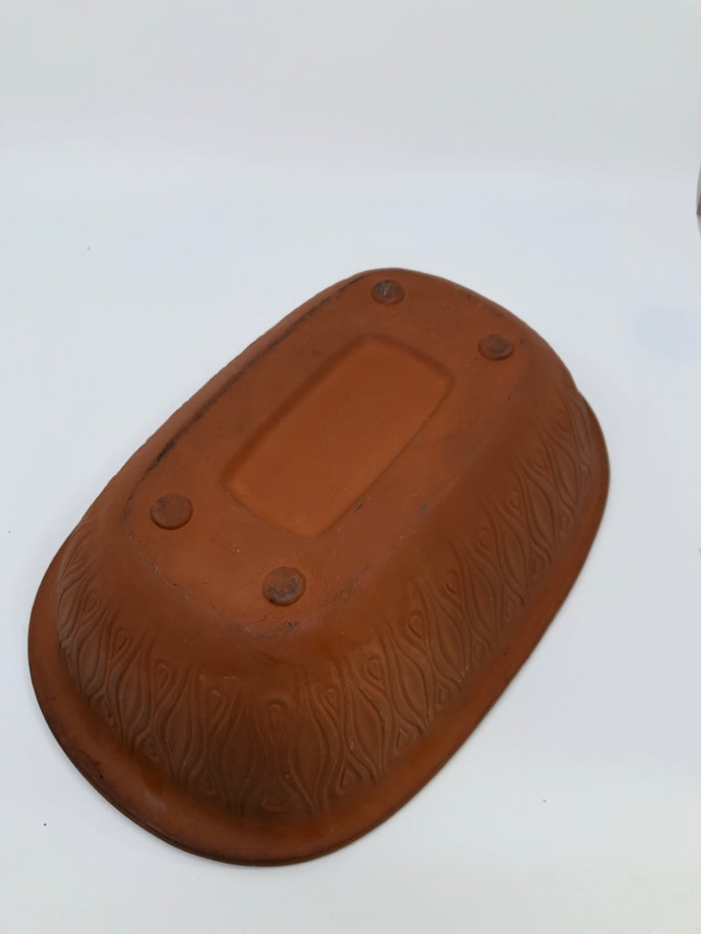 KERAMIK TERRACOTTA ROASTER BOWL.