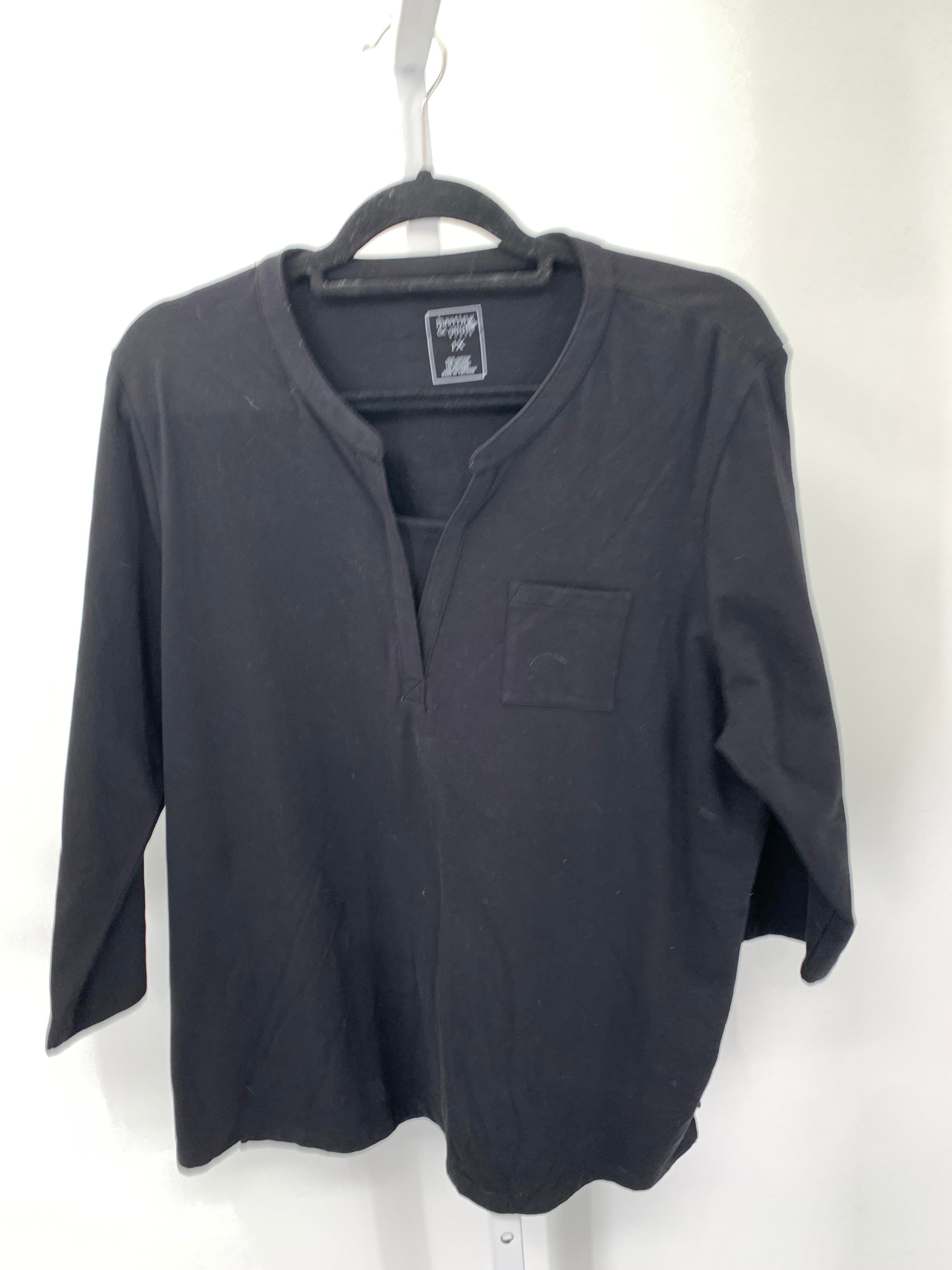 Size 1X Womens 3/4 Sleeve Shirt