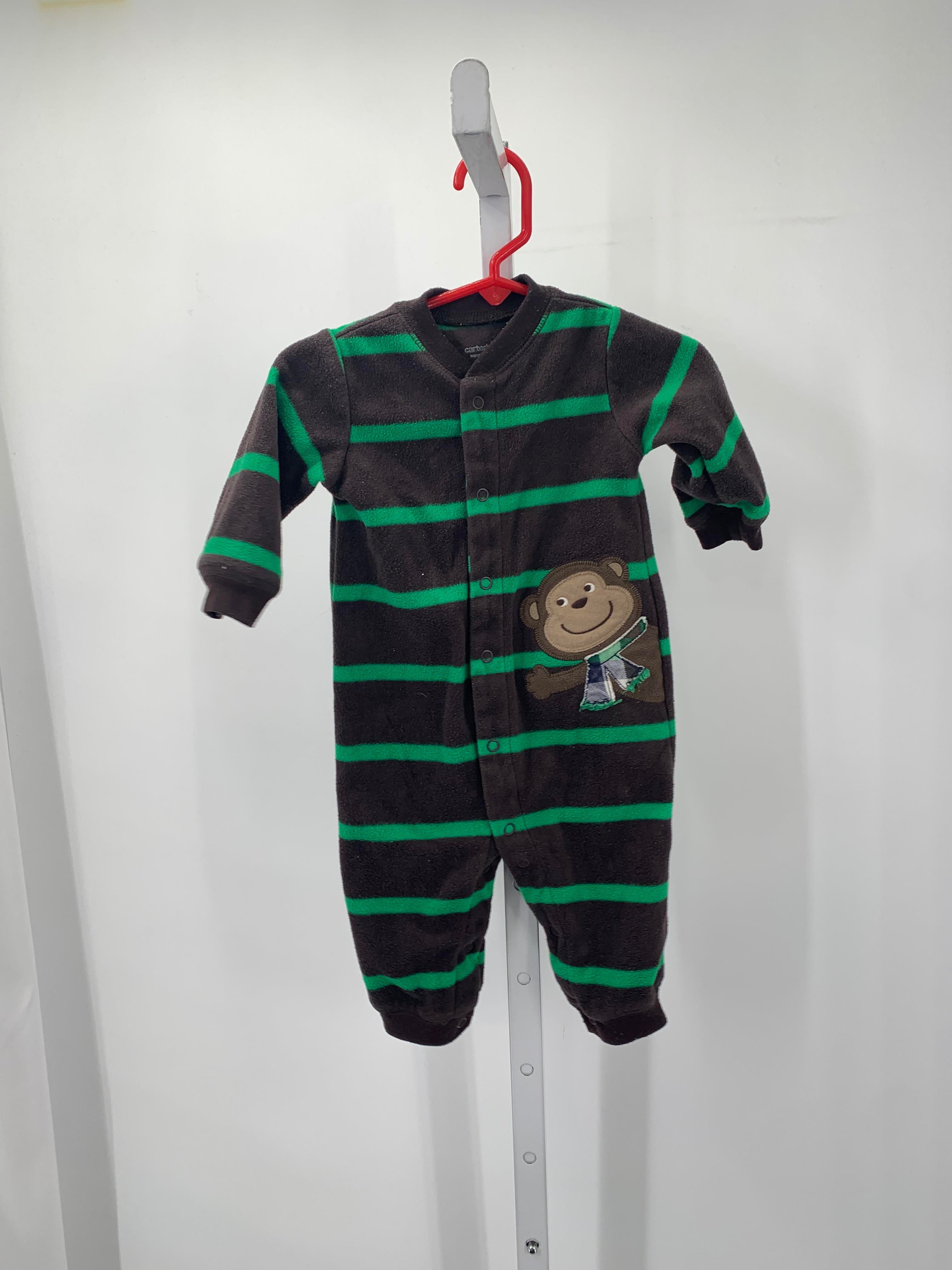 GREEN STRIPES FLEECE MONKEY