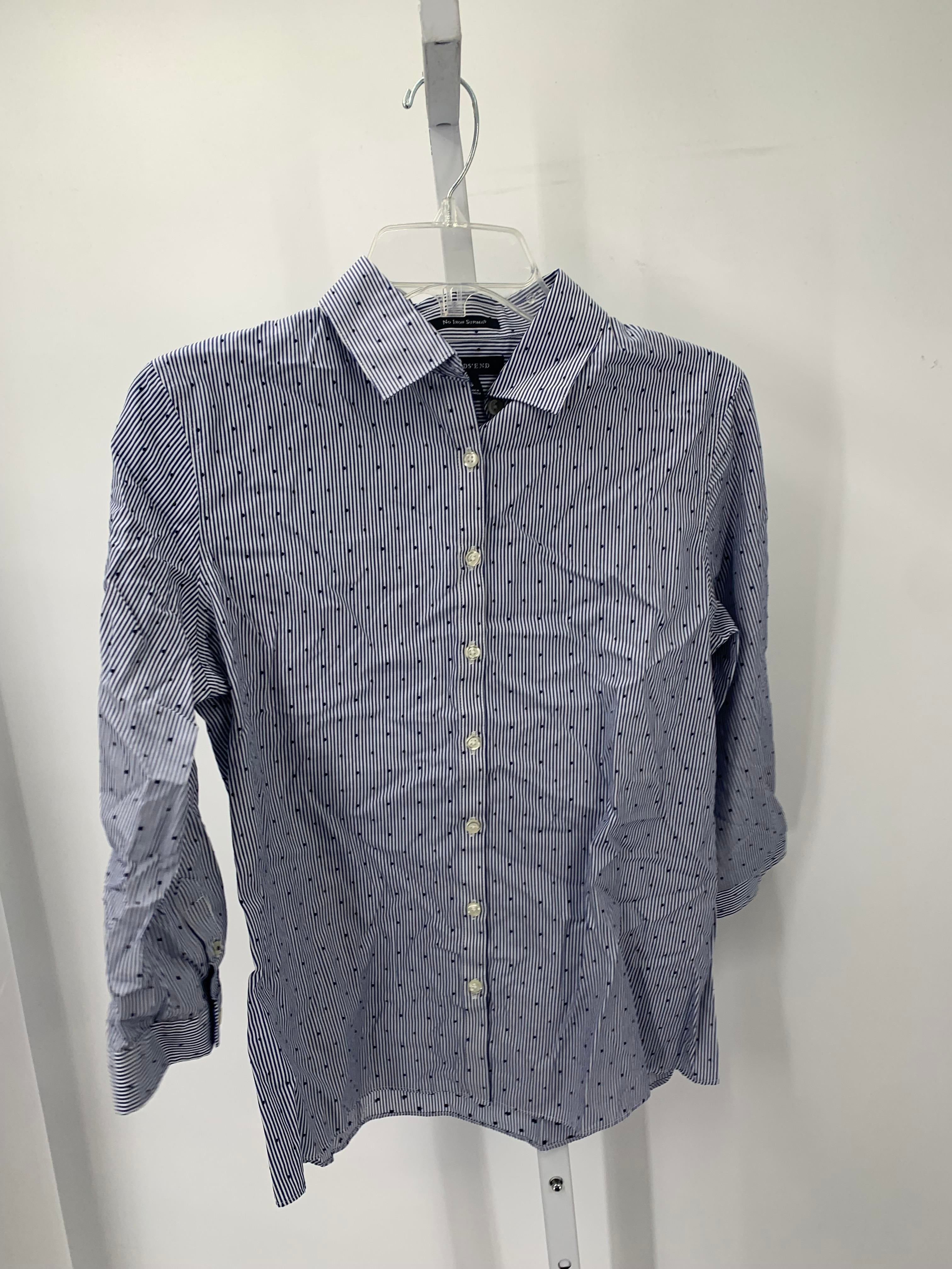 Lands End Size 6 Misses 3/4 Sleeve Shirt